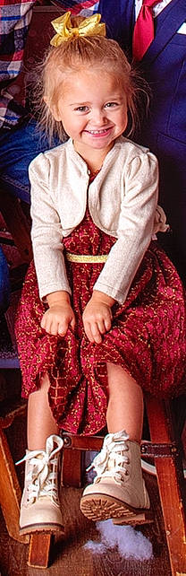 Emmersyn is registered to the contest to win money with this photo: belt, blazer, collar, electric_blue, embellishment, fashion_design, human_leg, joy, knee, leg, long_hair, magenta, neck, pattern, person, pink, purple, sleeve, street_fashion, thigh