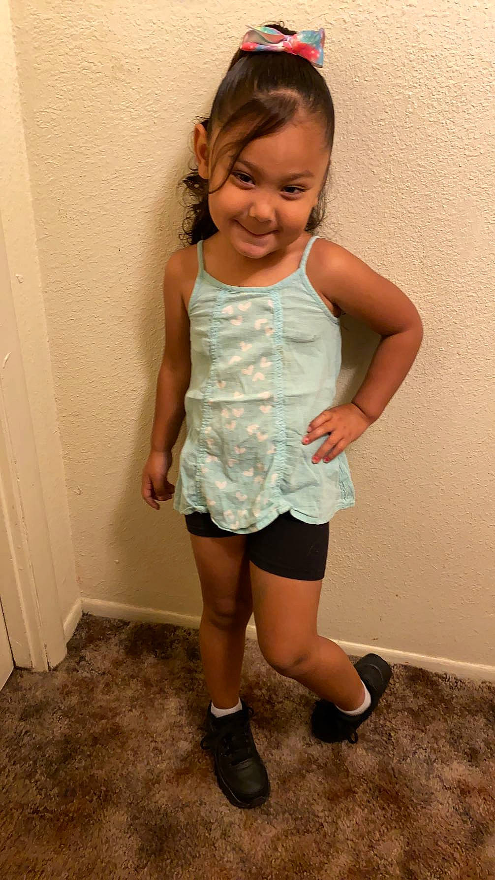 Ysabelle joined the competition — help win amazing prizes! arm, baby_toddler_clothing, eye, face, footwear, hand, happy, head, human_body, joy, knee, person, shoe, shorts, shoulder, sleeve, smile, t_shirt, thigh, toddler