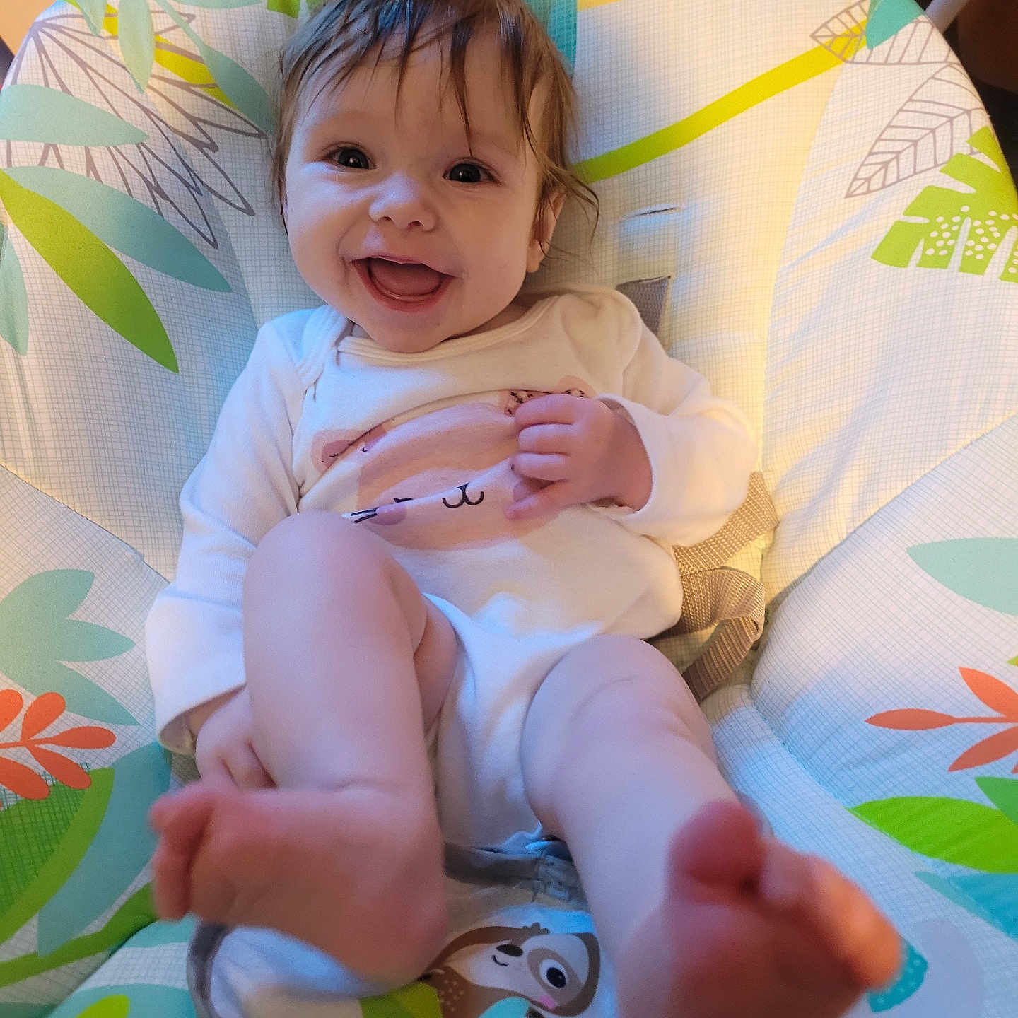 Auslynn is registered to the contest to win money with this photo: baby, blanket, bodypart, chair, couch, cushion, diaper, face, finger, furniture, hand, happy, head, homedecor, newborn, person, photography, portrait, sitting, smile