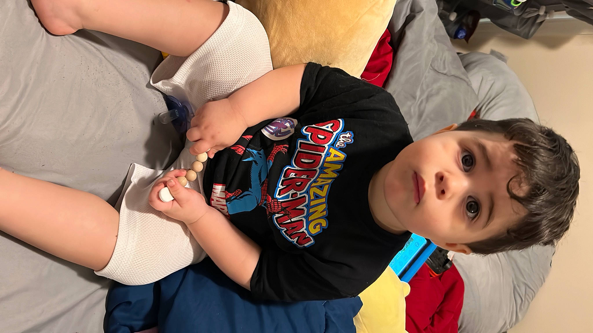 Jeremiah joined the competition — help win amazing prizes! black_hair, child, comfort, community, elbow, event, finger, fun, gesture, hairstyle, happy, human, human_leg, joint, mammal, person, sleeve, surprise, t_shirt, thigh