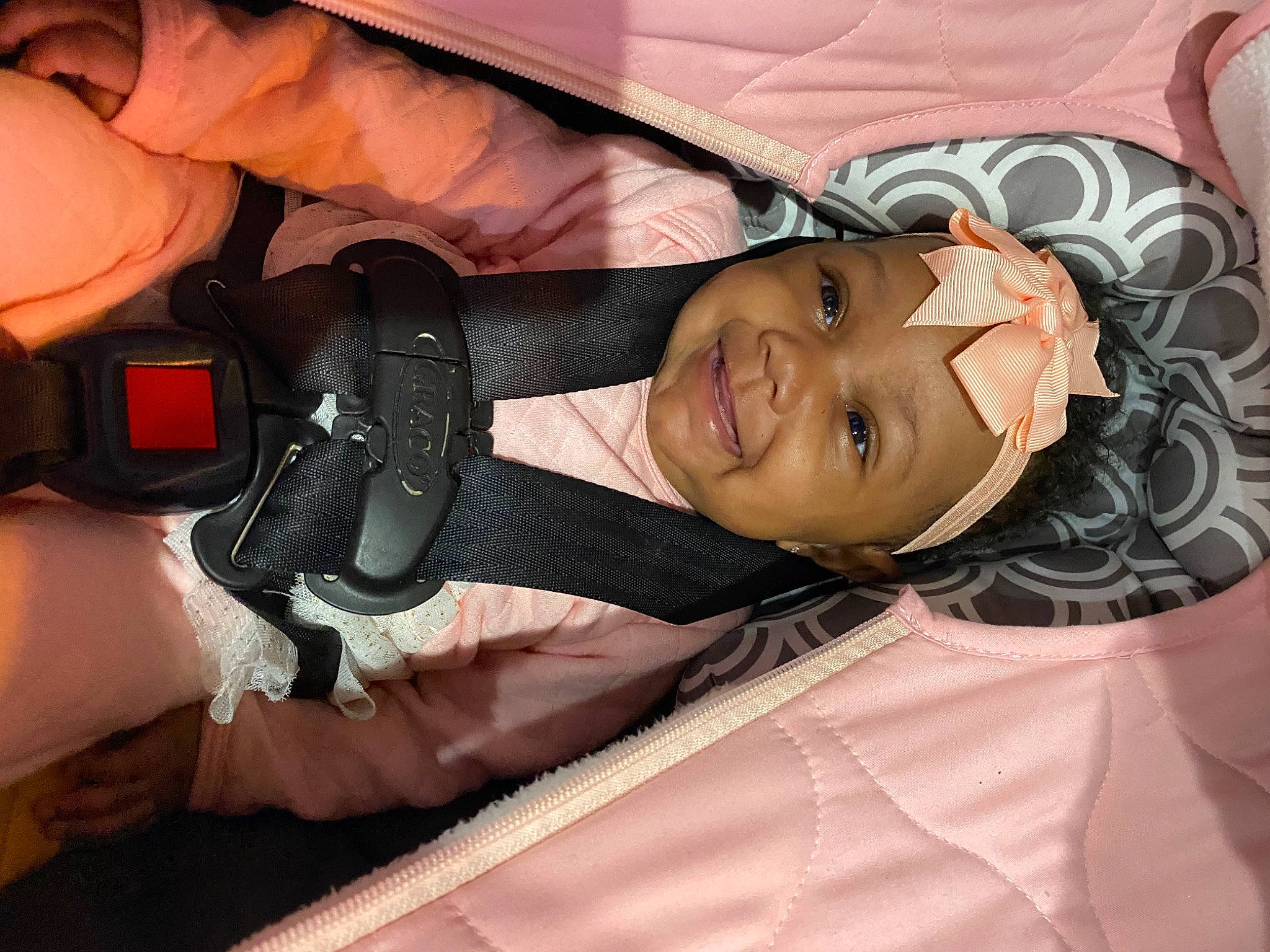 Kenleigh joined the competition — help win amazing prizes! auto_part, car_seat, chest, close_up, comfort, eyebrow, eyelash, finger, flesh, fun, happy, headwear, joy, mouth, nail, person, personal_protective_equipment, skin, smile, strap