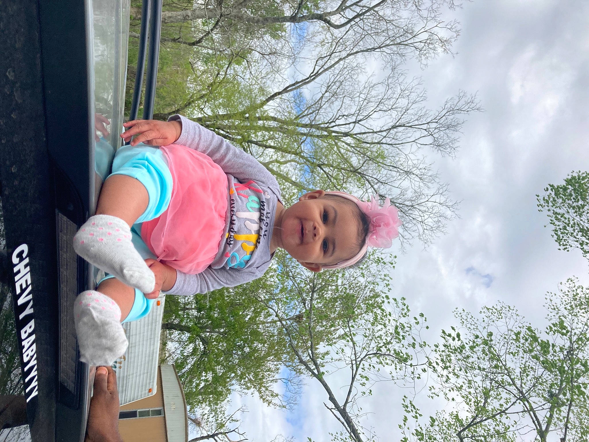 Harmony joined the competition — help win amazing prizes! child, cloud, daytime, elbow, fun, grass, happy, hat, leisure, people_in_nature, person, plant, recreation, shorts, sky, smile, t_shirt, toddler, tree