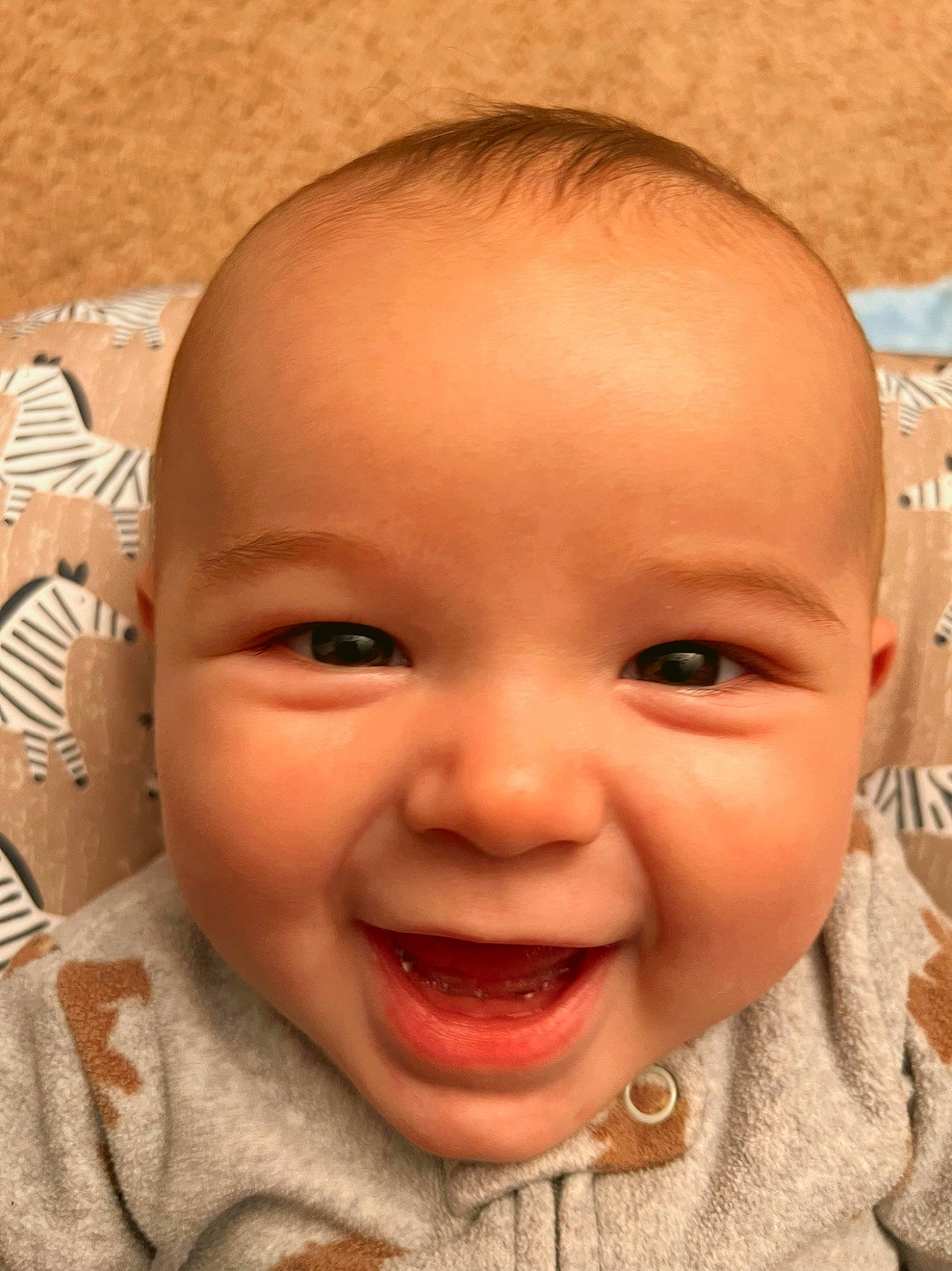 Raymond is registered to the contest to win money with this photo: baby, cheek, chin, ear, eye, eyebrow, eyelash, face, forehead, happy, head, iris, jaw, joy, lip, mouth, neck, nose, person, skin