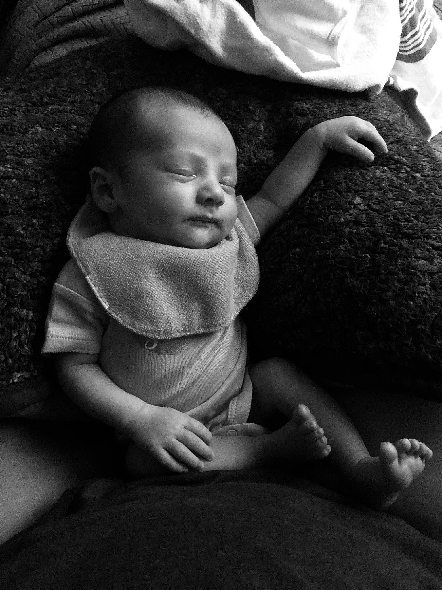 Kara joined the competition — help win amazing prizes! baby, black, black_and_white, child, comfort, finger, flash_photography, gesture, grey, hand, happy, human, mammal, people, person, photograph, skin, standing, style, toddler