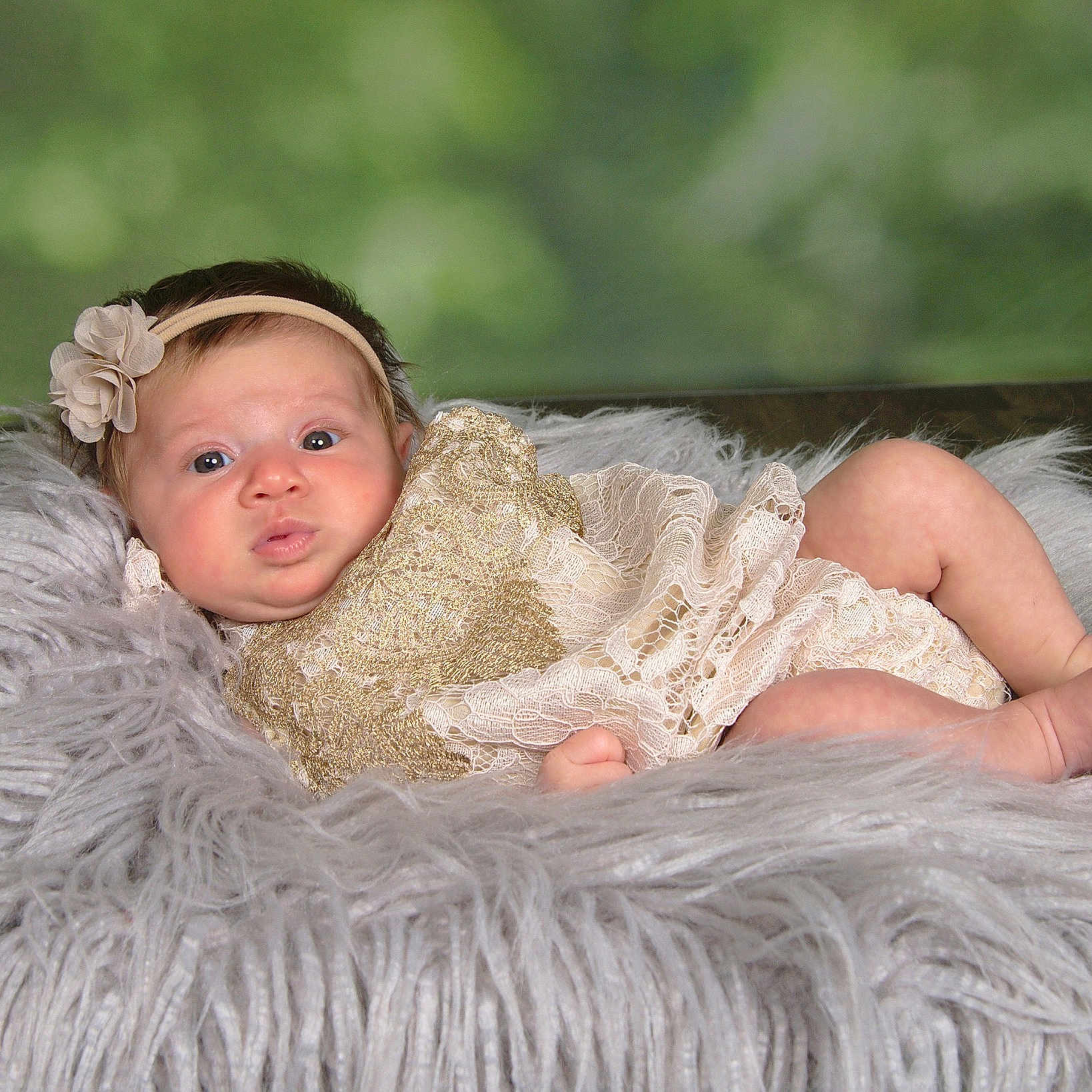 Caterina is registered to the contest to win money with this photo: baby, child, child_model, dress, fur, hair_accessory, headgear, person, photograph, photography, portrait_photography, skin, smile, toddler