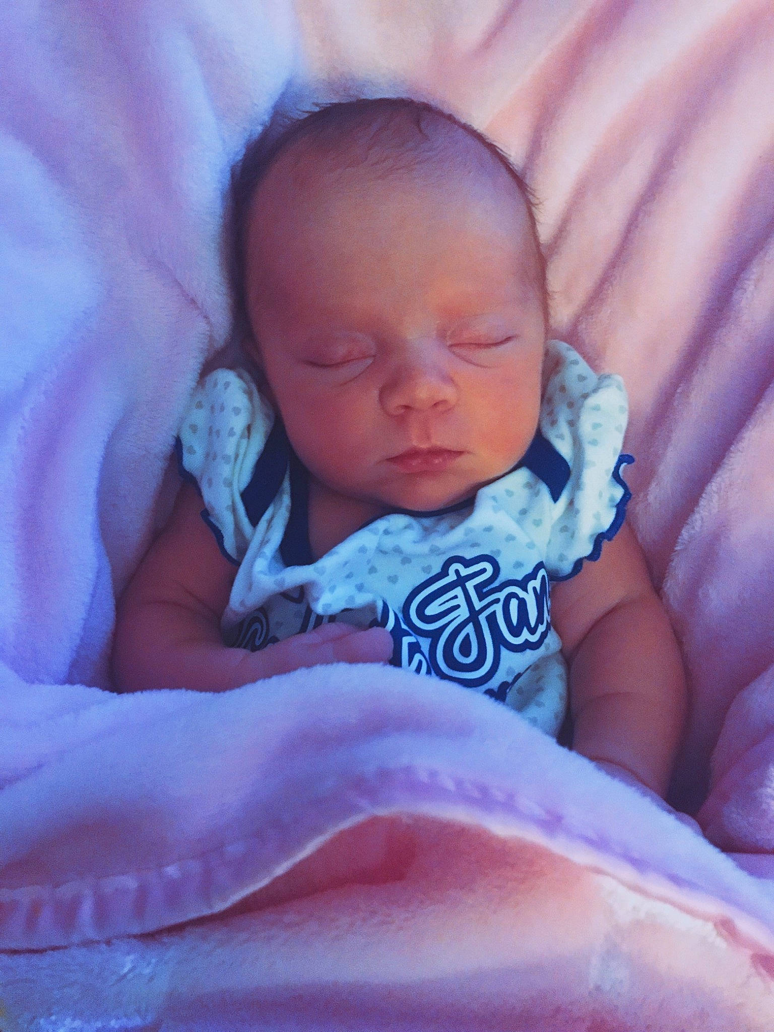 Dani is registered to the contest to win money with this photo: baby, baby_sleeping, bedtime, birth, cheek, child, childbirth, eye, face, head, lip, mouth, nap, nose, person, pink, purple, skin, sleep, toddler