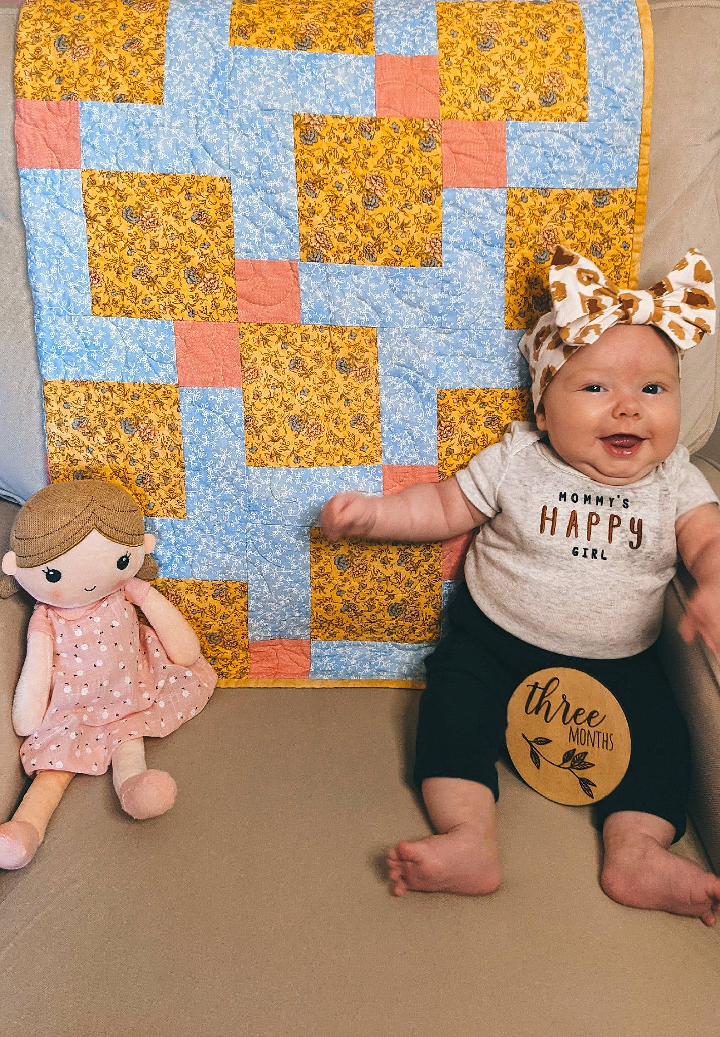 Gabrielle joined the competition — help win amazing prizes! art, baby, baby_toddler_clothing, barefoot, child, fawn, floor, flooring, fun, happy, hat, headwear, linens, pattern, person, pink, room, stuffed_toy, textile, toddler