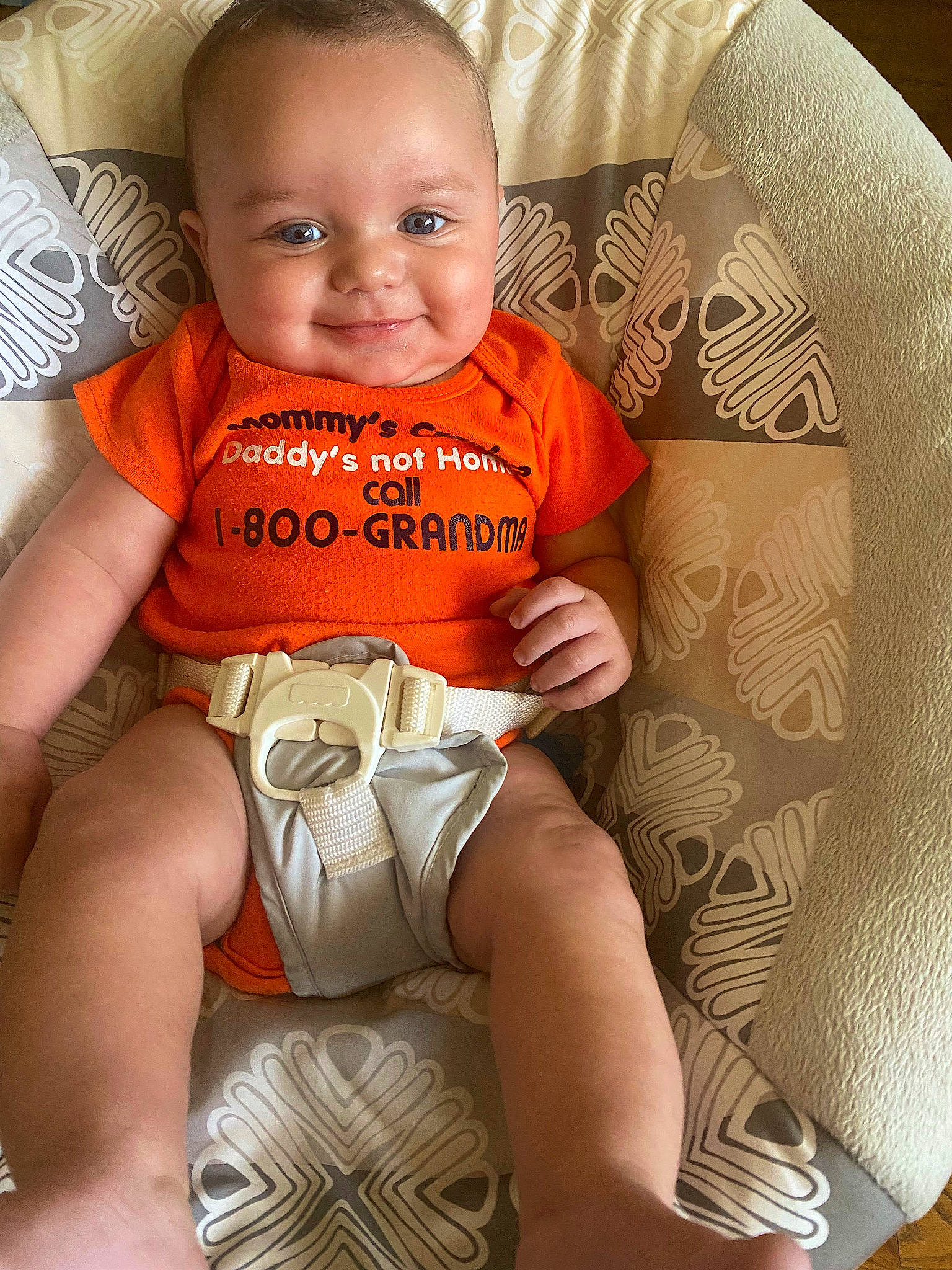 Dayton joined the competition — help win amazing prizes! baby_toddler_clothing, cheek, chin, comfort, eye, hairstyle, happy, head, human, human_body, iris, joy, leg, muscle, neck, orange, organ, person, skin, sleeve