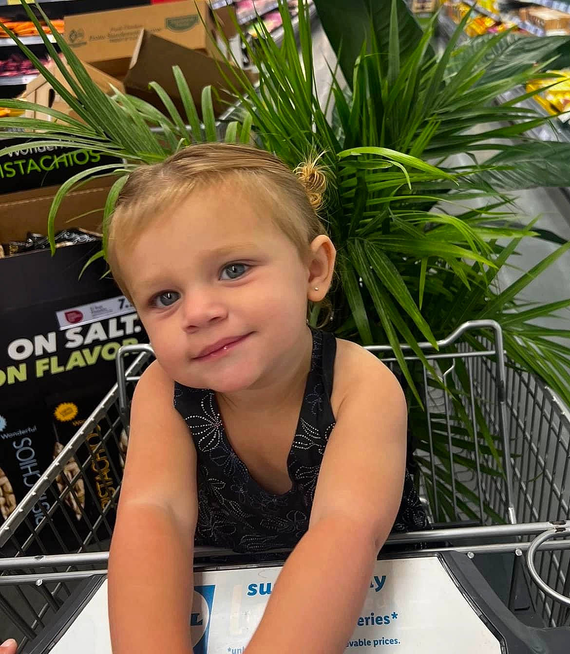 Mckenna joined the competition — help win amazing prizes! beauty, blond, child, event, fashion_accessory, flower_arranging, fun, grass, happy, jewellery, joy, leisure, person, photograph, plant, recreation, smile, snapshot, summer, t_shirt