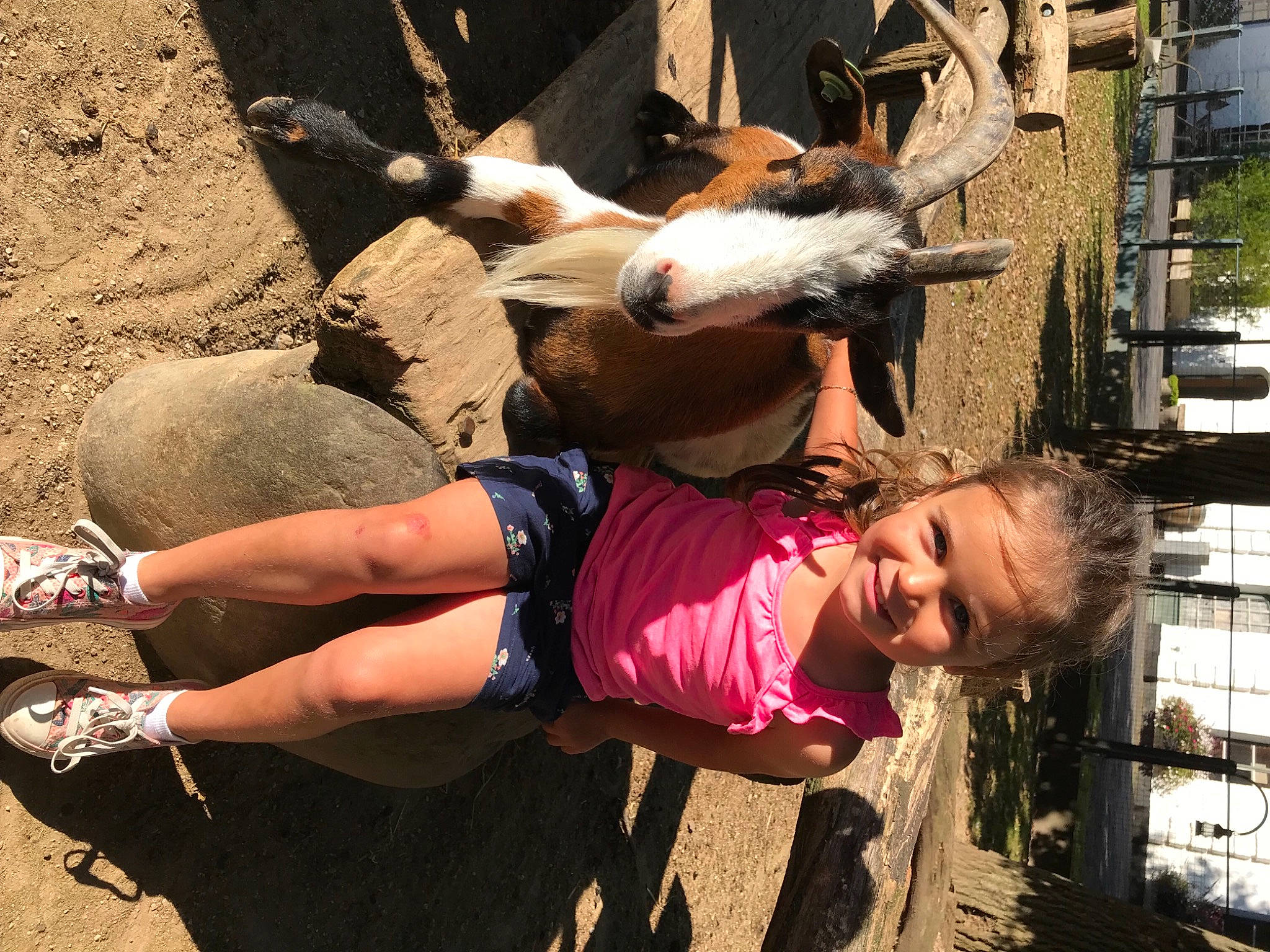 Lison a rejoint le concours — aidez-le/la à gagner de superbes lots ! fawn, fun, happy, hat, human_leg, joy, knee, landscape, leg, leisure, mammal, person, recreation, shoe, smile, sneakers, thigh, tree, vertebrate, white