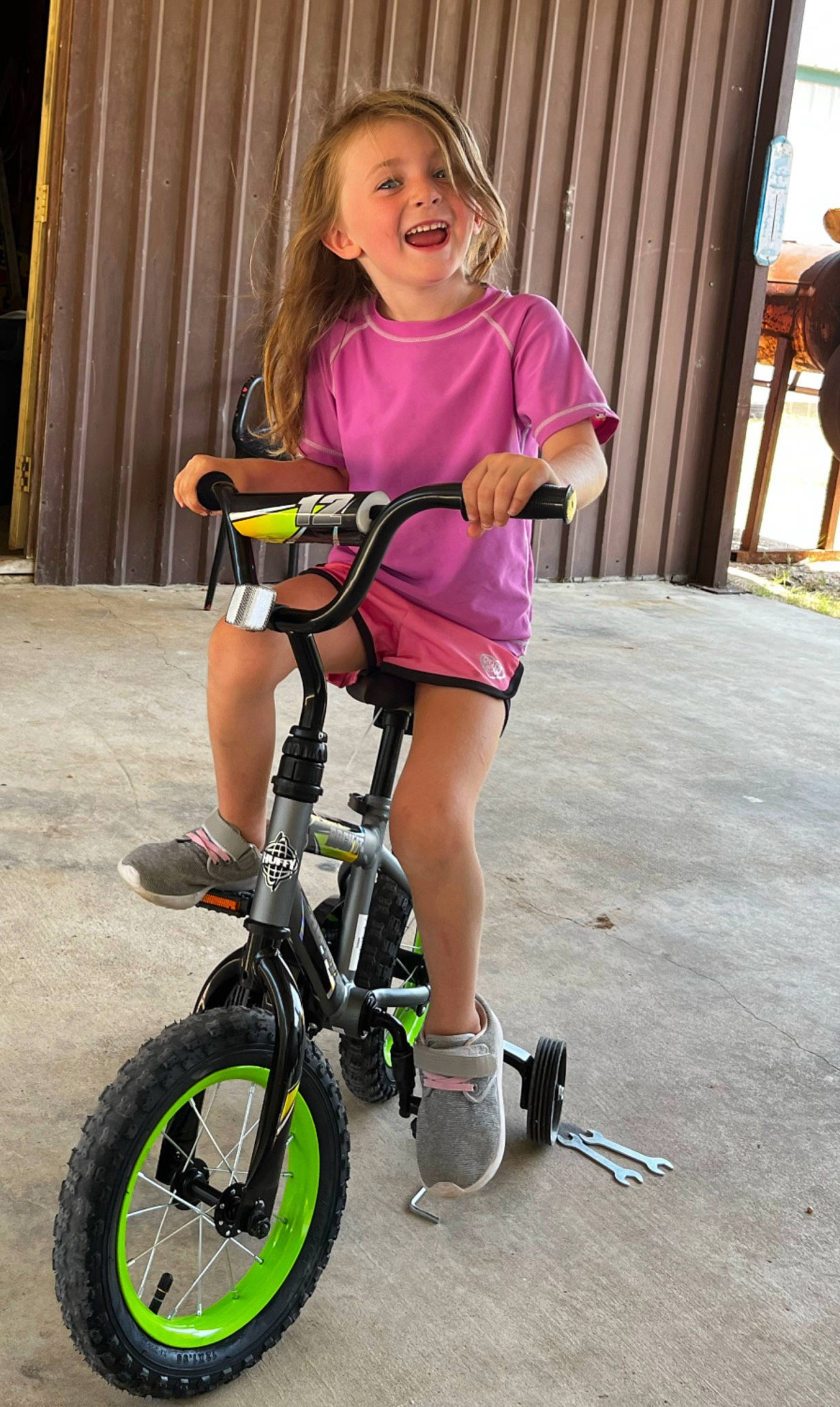 Charli joined the competition — help win amazing prizes! automotive_tire, bicycle, bicycle_accessory, bicycle_chain, bicycle_fork, bicycle_frame, bicycle_handlebar, bicycle_part, bicycle_saddle, bicycle_stem, bicycle_tire, bicycle_wheel, bicycles_equipment_and_supplies, crankset, joy, person, pink, shoe, smile, tire