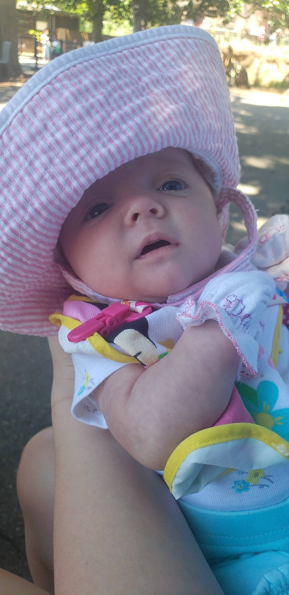 Raegan joined the competition — help win amazing prizes! baby, baby_products, child, headwear, person, product, skin, sun_hat, toddler