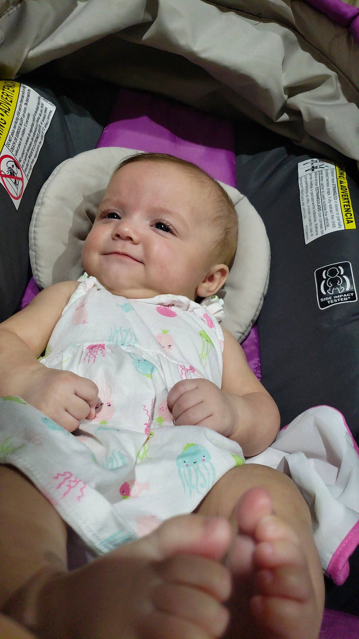 Raegan is registered to the contest to win money with this photo: baby, baby_carriage, baby_products, cheek, child, person, product, skin, toddler