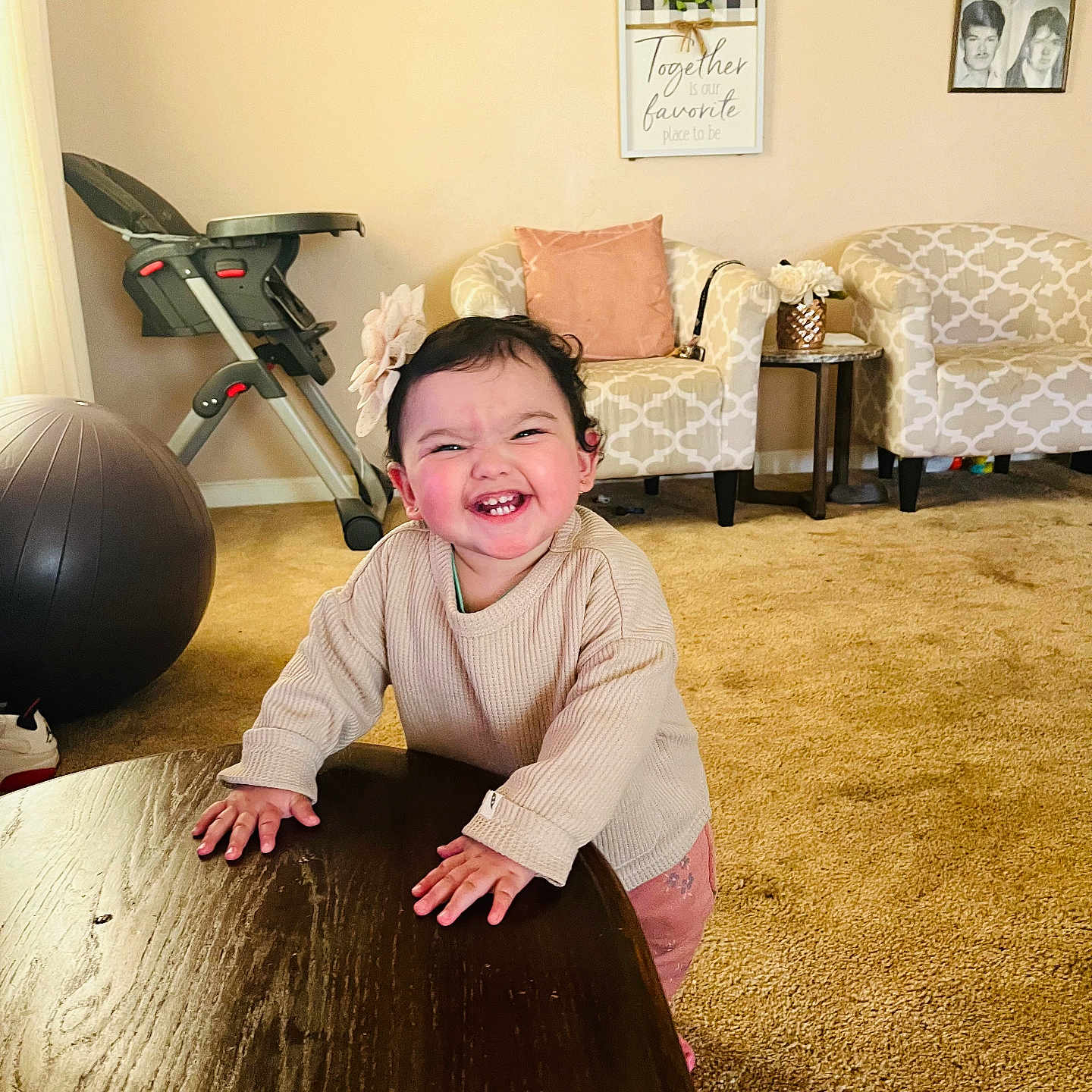 Bianca is registered to the contest to win money with this photo: architecture, baby, ball, balloon, baseball, baseballglove, bed, bedroom, bodypart, bookcase, building, cabinet, chair, clock, clothing, coffeetable, computerhardware, corner, costume, couch
