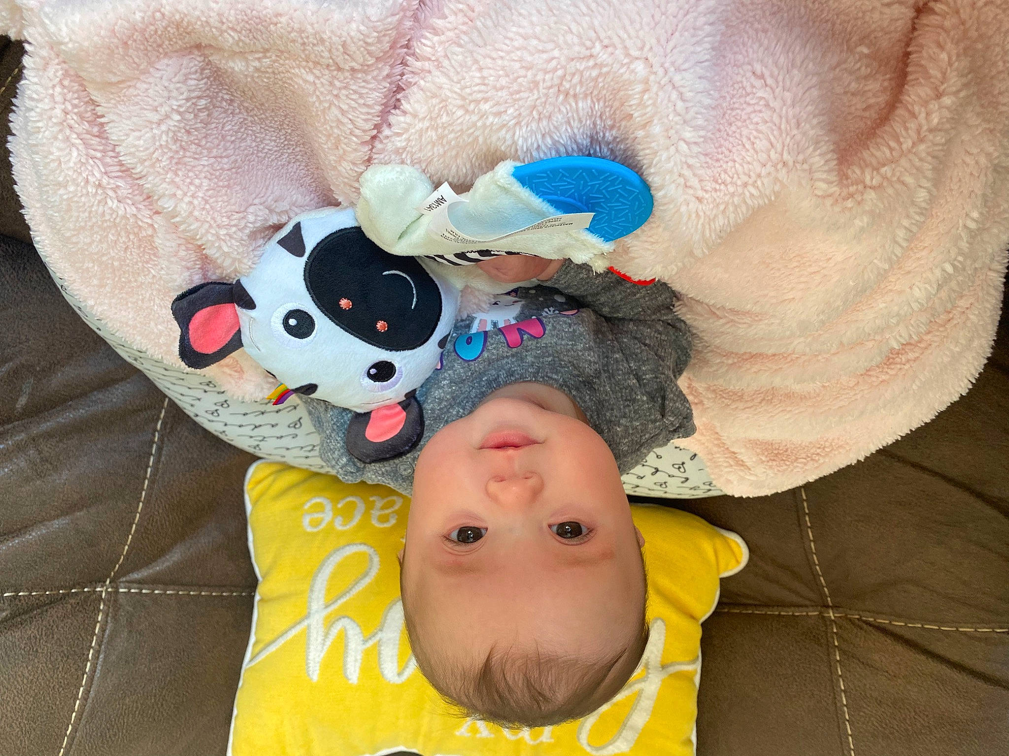 Meadow joined the competition — help win amazing prizes! baby, baby_products, baby_sleeping, baby_toddler_clothing, baby_toys, child, comfort, costume_hat, fashion_accessory, fawn, fur, happy, headgear, linens, pattern, person, plush, sleeve, stuffed_toy, textile