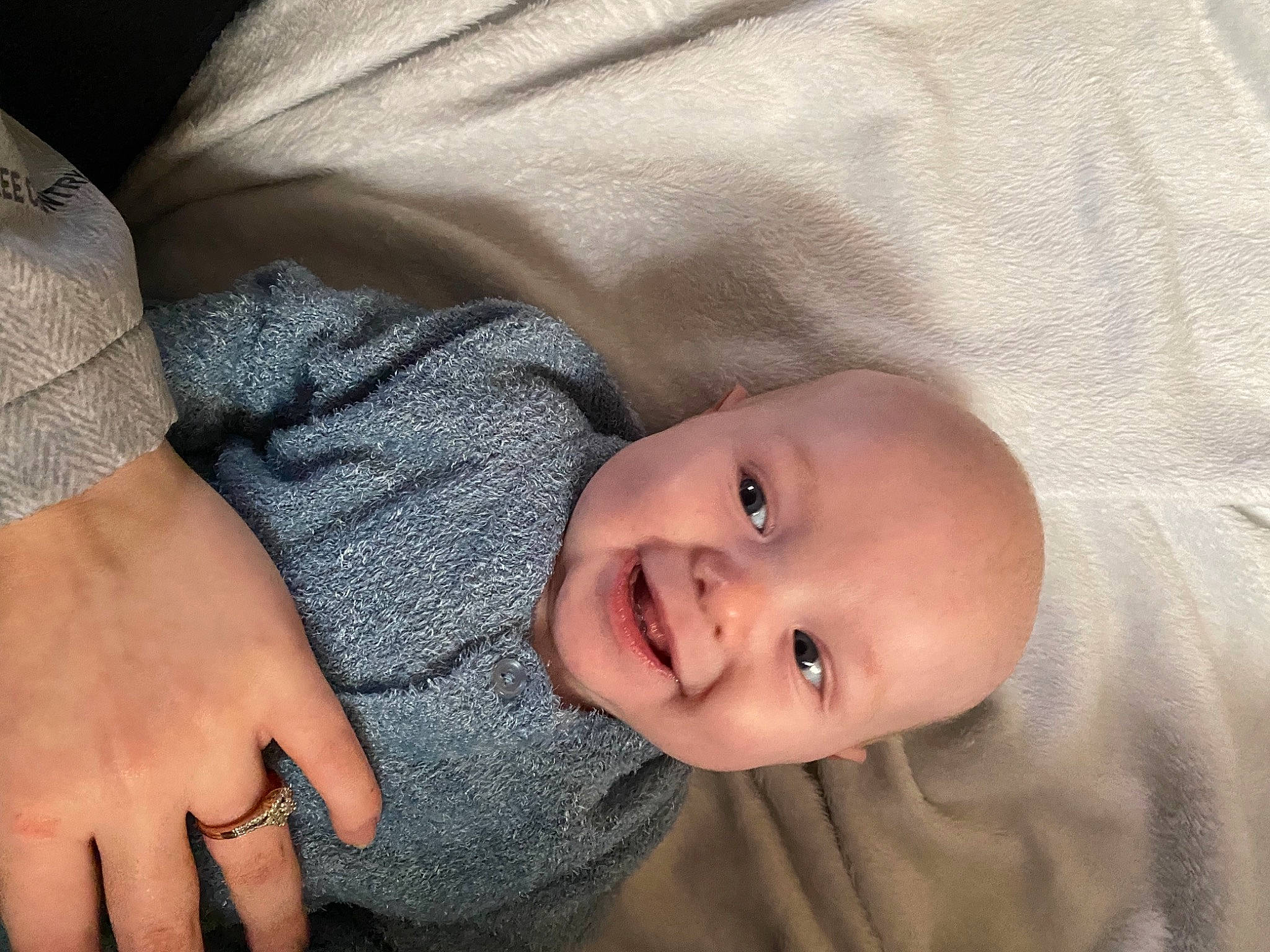 Mason joined the competition — help win amazing prizes! baby, baby_toddler_clothing, cheek, comfort, eye, facial_expression, flash_photography, gesture, happy, human_body, iris, lip, mouth, nail, nose, person, skin, sleeve, smile, thumb