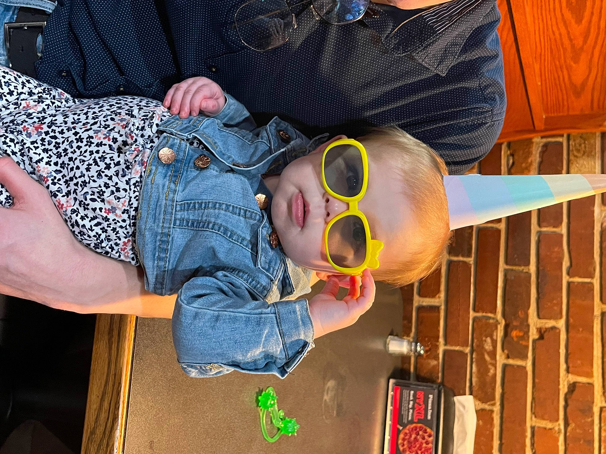 Blareabella joined the competition — help win amazing prizes! baby, baby_products, baby_toddler_clothing, child, comfort, eyewear, fun, gesture, glasses, goggles, hat, nail, pattern, person, personal_protective_equipment, room, sitting, sunglasses, tin_can, toddler