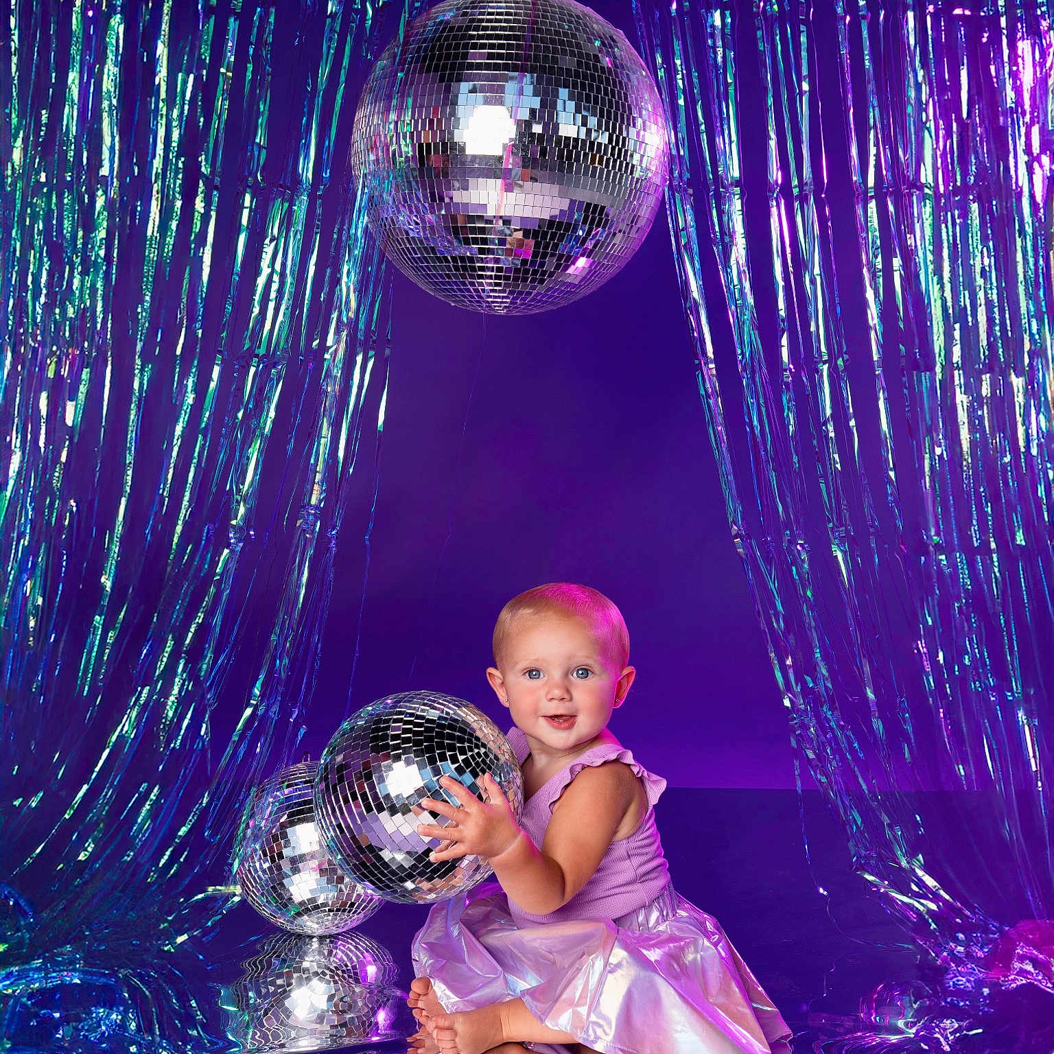 Vayda joined the competition — help win amazing prizes! accessories, baby, ball, balloon, chandelier, clothing, dress, face, football, head, indoors, lamp, lighting, people, person, photography, portrait, purple, sphere, urban