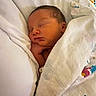 newborn, baby, sleeping, blanket, hospital, pillow, infant, peaceful, child, resting, bed, wrapped, hand, face, person, cute, soft, indoors, cozy, quiet