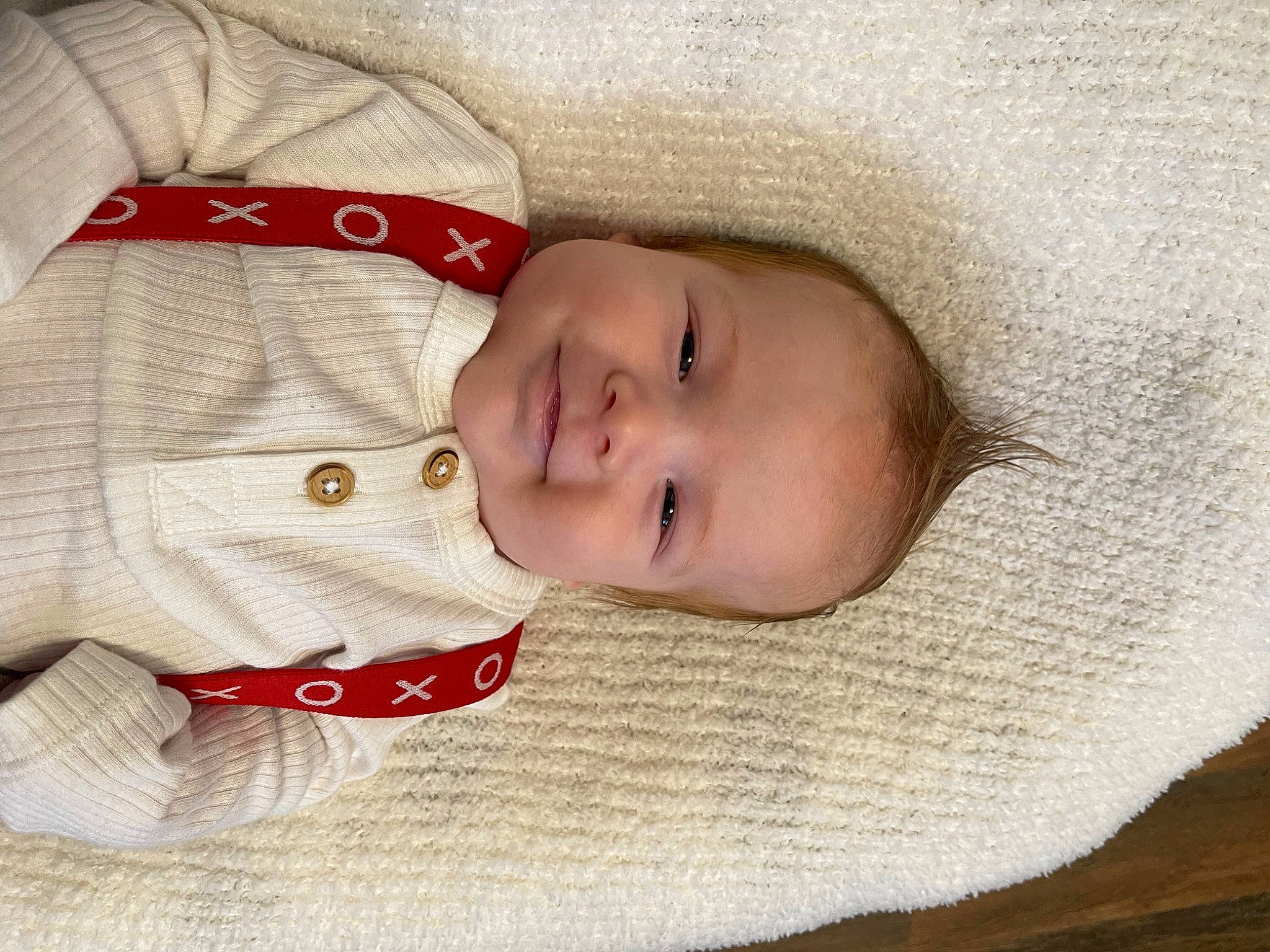 Sutton joined the competition — help win amazing prizes! baby, baby_products, baby_toddler_clothing, beige, carmine, cheek, child, comfort, facial_expression, iris, joy, linens, lip, pattern, person, skin, sleeve, smile, toddler