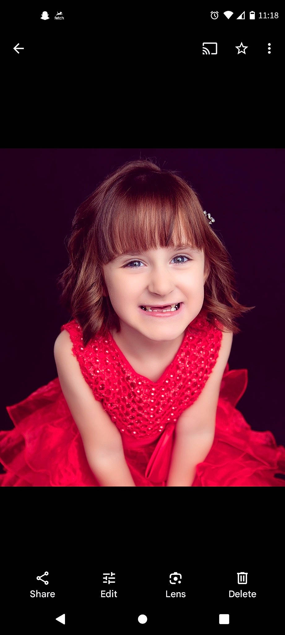 Kinslee Rae is registered to the contest to win money with this photo: brown_hair, cheek, child, dress, event, eyebrow, eyelash, flash_photography, fun, gesture, happy, iris, joy, lip, long_hair, magenta, person, pink, purple, sleeve