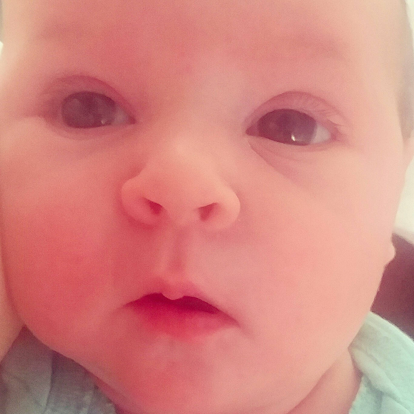 Kinslee is registered to the contest to win money with this photo: baby, baby_making_funny_faces, beauty, cheek, child, chin, close_up, eye, eyebrow, face, facial_expression, forehead, head, iris, lip, mouth, nose, person, pink, skin