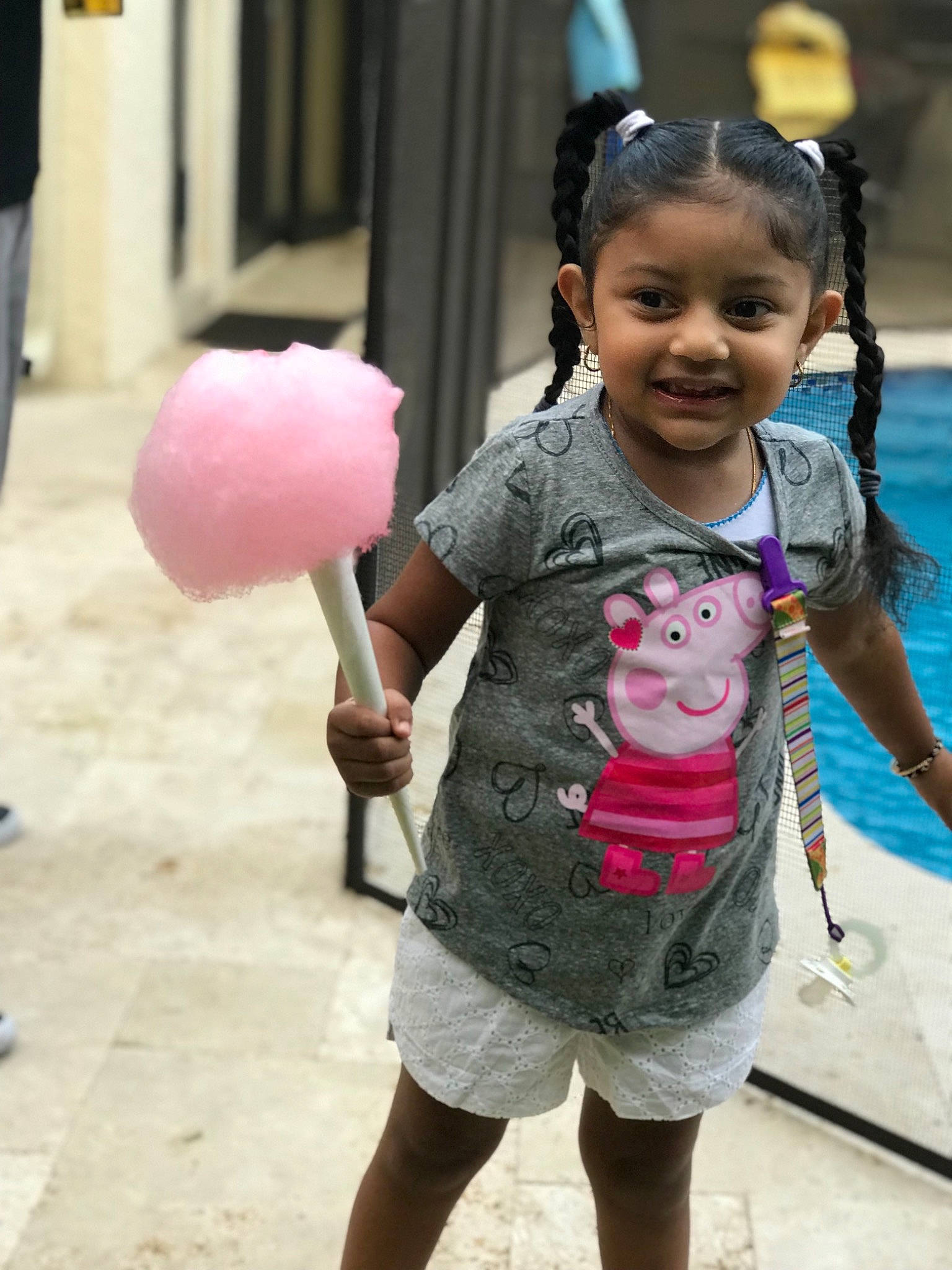 Clarissa is registered to the contest to win money with this photo: child, happy, joy, person, pink, play, smile, toddler