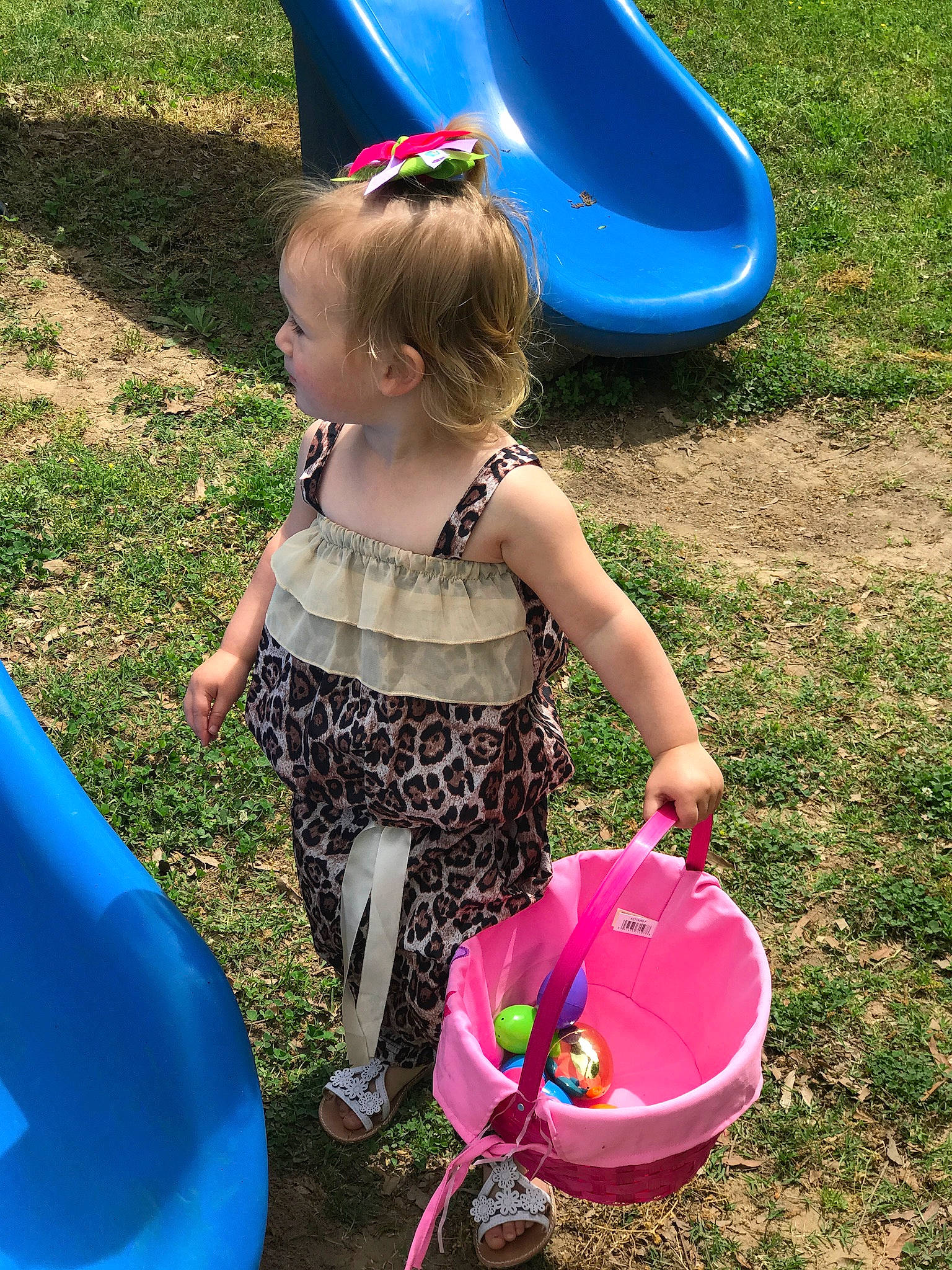 Paizlee joined the competition — help win amazing prizes! backyard, bucket, child, easter, fun, grass, leisure, party, person, pink, play, public_space, recreation, summer, toddler, vacation, water