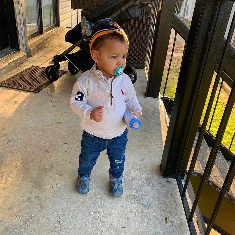 Kabir joined the competition — help win amazing prizes! baby, baby_toddler_clothing, child, costume, denim, door, electric_blue, flooring, fun, fur, happy, play, room, sitting, sleeve, toddler, window, wood