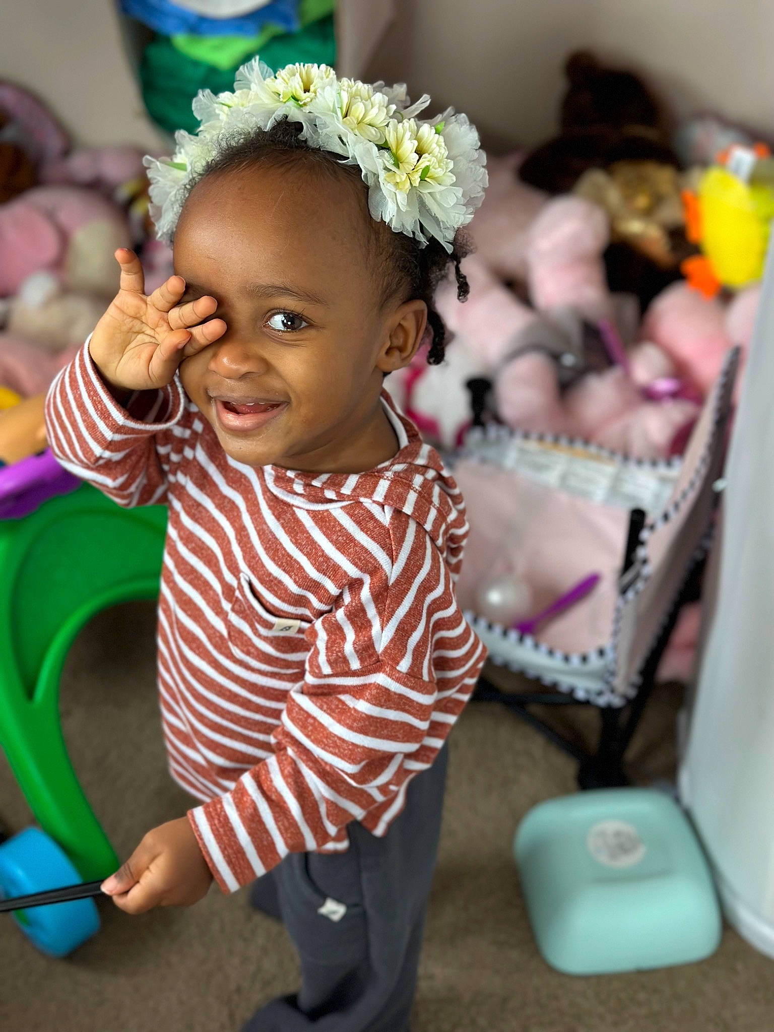 Mariah joined the competition — help win amazing prizes! baby, baby_toddler_clothing, beauty, birthday, child, event, fashion_accessory, fun, happy, head, joy, leisure, party, person, pink, play, room, skin, smile, t_shirt