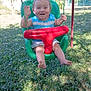 Ayden participe au concours pour gagner de l'argent avec cette photo : toddler, swing, outdoor, grass, greenery, smiling, happy, child, playground, sunlight, summer, casual_clothing, barefoot, toy, nature, daylight, fun, baby, park, recreation
