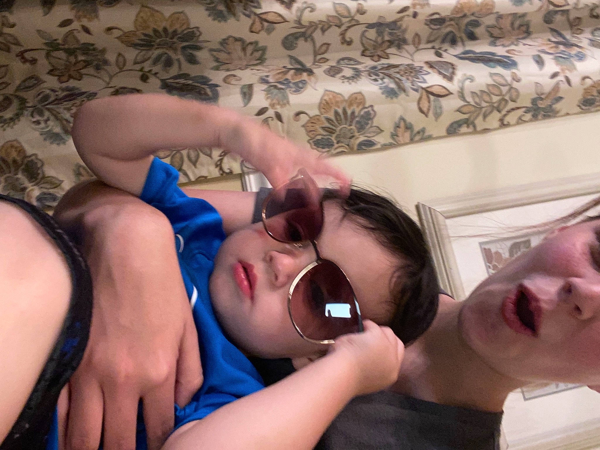 Brendon is registered to the contest to win money with this photo: arm, comfort, eyelash, eyewear, finger, gesture, glasses, hand, happy, human_body, joint, leg, mouth, muscle, neck, nose, organ, person, skin, thigh