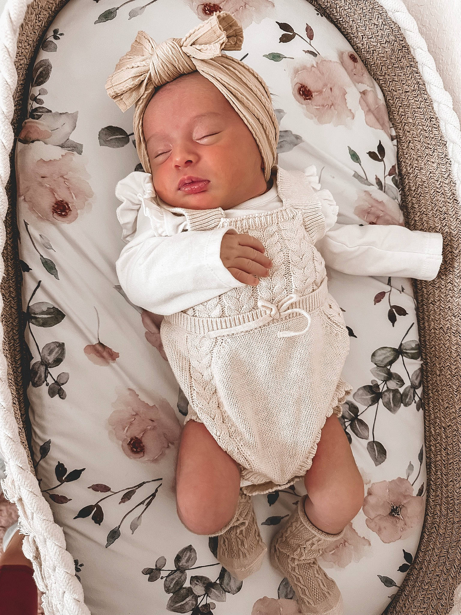 Giavanna joined the competition — help win amazing prizes! baby, baby_products, baby_safety, baby_sleeping, baby_toddler_clothing, beanie, cheek, child, circle, comfort, fashion_accessory, linens, pattern, peach, person, pink, skin, sleeve, thumb, toddler