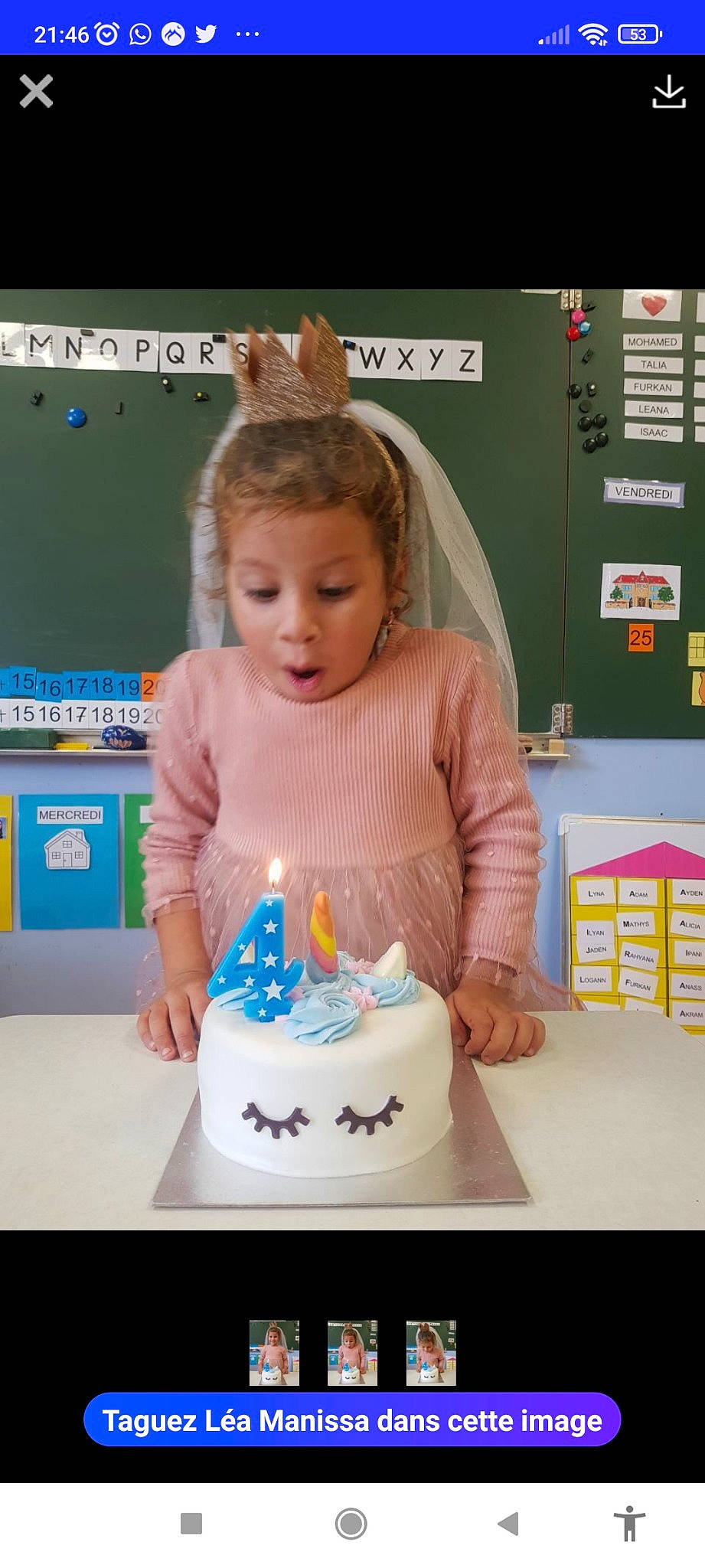 Lea a rejoint le concours — aidez-le/la à gagner de superbes lots ! baked_goods, birthday, birthday_cake, birthday_candle, buttercream, cake, cake_decorating, cake_decorating_supply, candle, child, event, face, food, fun, person, sugar_cake, sugar_paste, sweetness, t_shirt, table