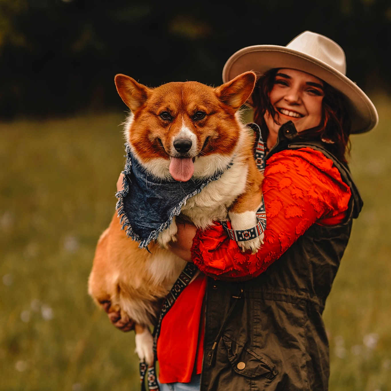 Pistol Pete joined the competition — help win amazing prizes! belt, canidae, cap, carnivore, companion_dog, dog, dog_breed, dog_supply, fashion_accessory, fawn, fur, grass, happy, hat, mammal, people_in_nature, recreation, sporting_group, sun_hat, vertebrate