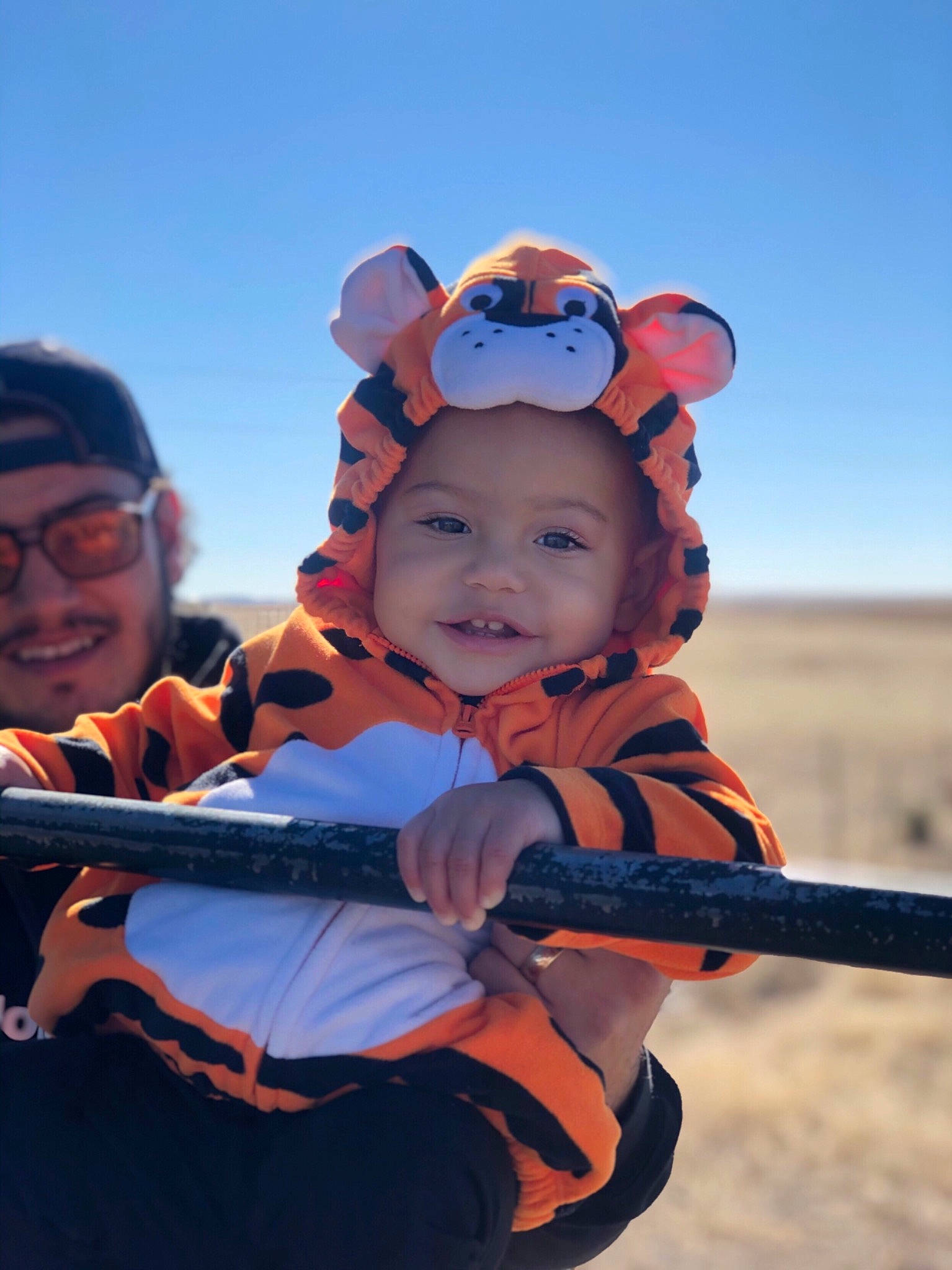 Nova joined the competition — help win amazing prizes! baby, baby_toddler_clothing, child, costume, electric_blue, fun, goggles, happy, hat, headwear, landscape, leisure, people_in_nature, person, personal_protective_equipment, plant, recreation, sky, smile, toddler