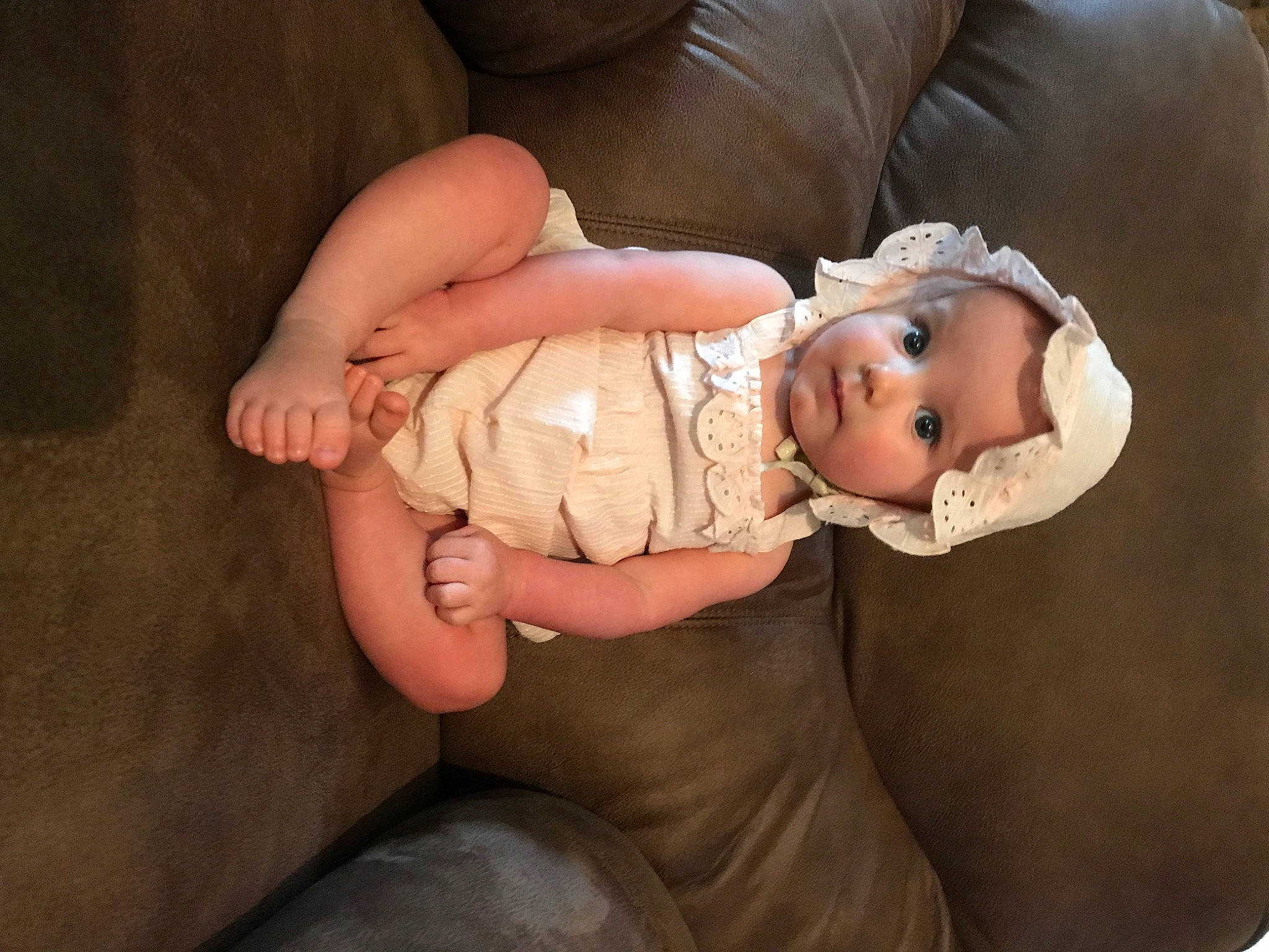 Collins joined the competition — help win amazing prizes! arm, baby, birth, child, comfort, finger, hand, headwear, leg, person, thumb, toddler