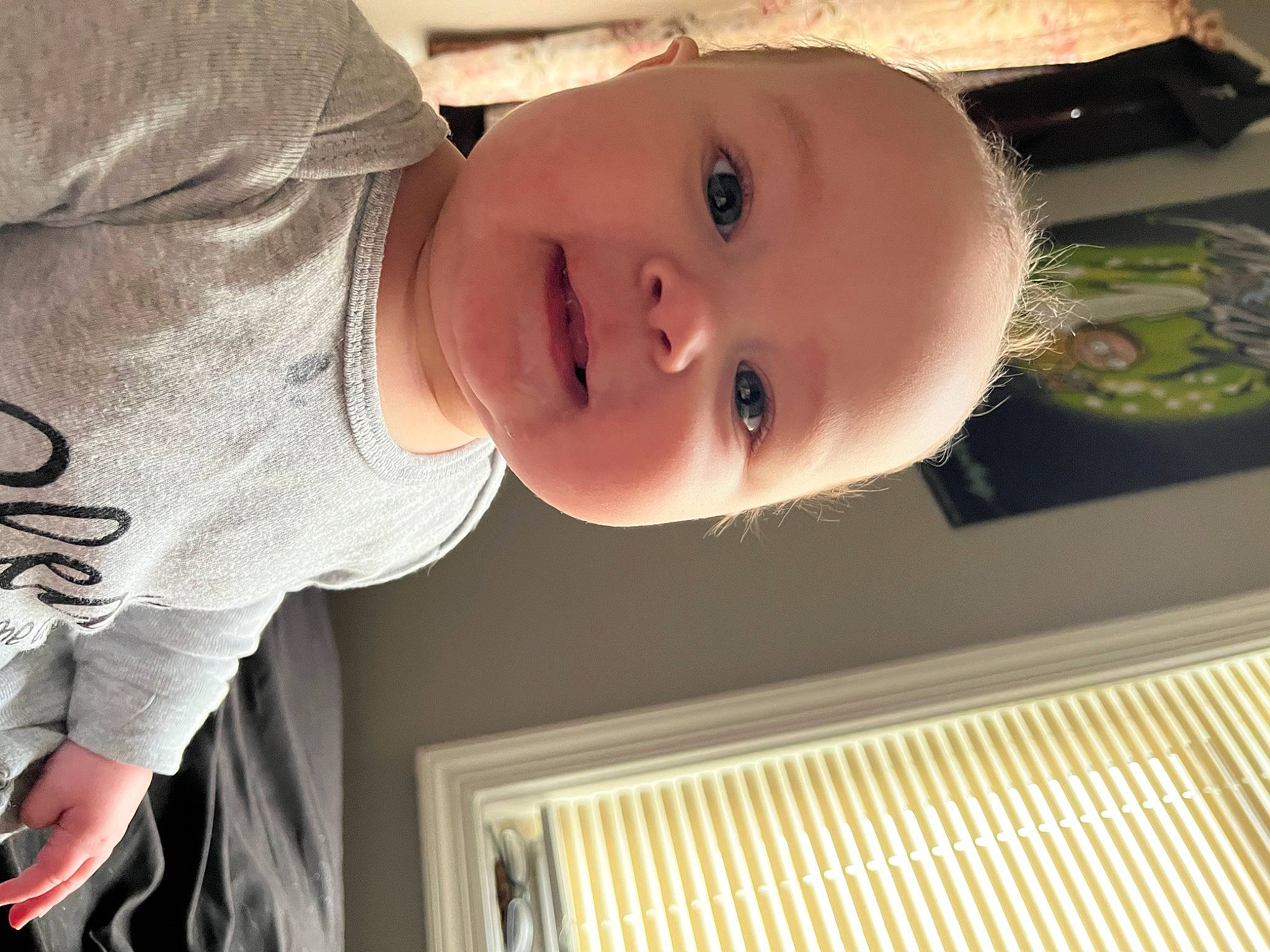 Noelle Alya is registered to the contest to win money with this photo: baby, baby_laughing, baby_products, baby_toddler_clothing, cheek, child, eyelash, fun, happy, lip, nose, person, photograph, room, sleeve, smile, snapshot, t_shirt, toddler, window_blind
