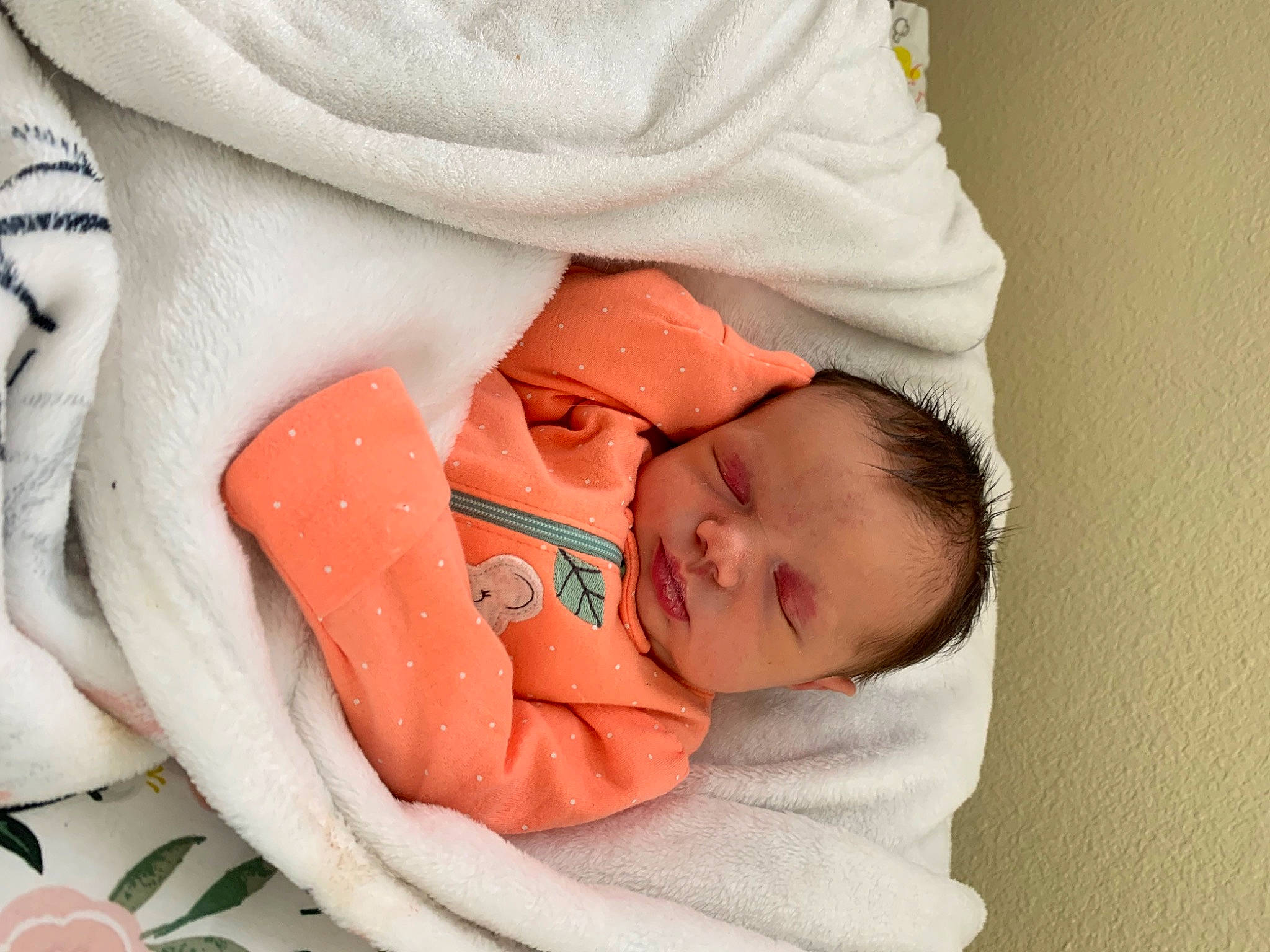 Realynn is registered to the contest to win money with this photo: baby, baby_products, baby_sleeping, baby_toddler_clothing, bedtime, carmine, cheek, child, comfort, linens, nap, pattern, peach, person, portrait_photography, product, skin, sleep, sleeve, toddler