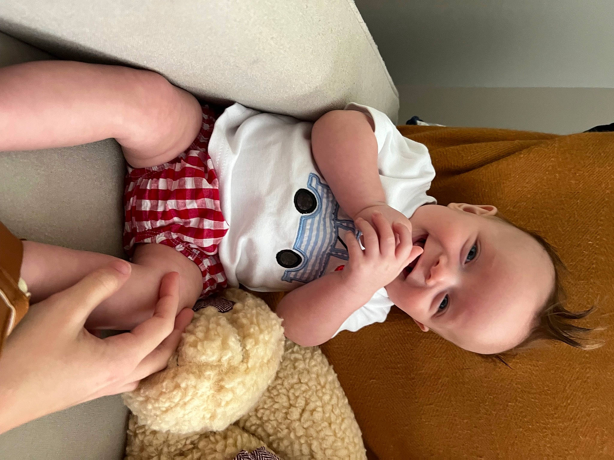 Shepherd is registered to the contest to win money with this photo: baby, baby_sleeping, ball, child, comfort, doll, eyelash, fur, hand, happy, joint, nail, nose, person, plush, rose, skin, stuffed_toy, teddy_bear, textile
