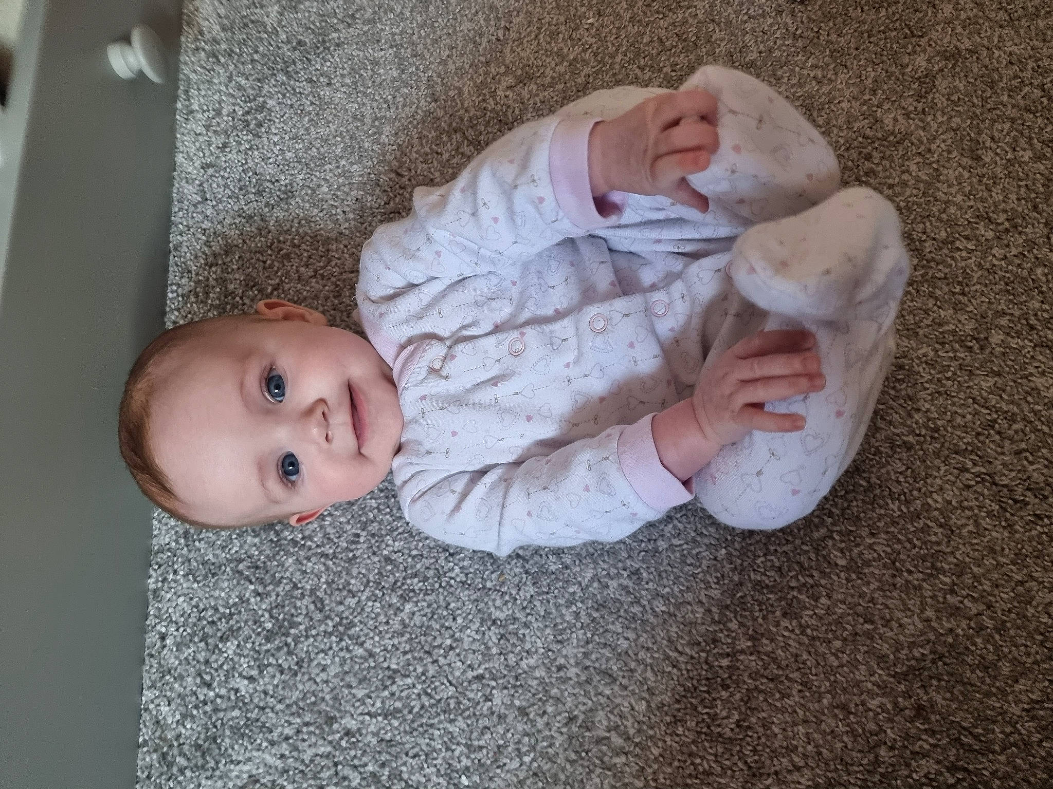 Imogen joined the competition — help win amazing prizes! baby, baby_toddler_clothing, cheek, child, comfort, eye, face, fur, grass, joy, linens, nap, nose, person, room, sitting, skin, sleep, sleeve, smile