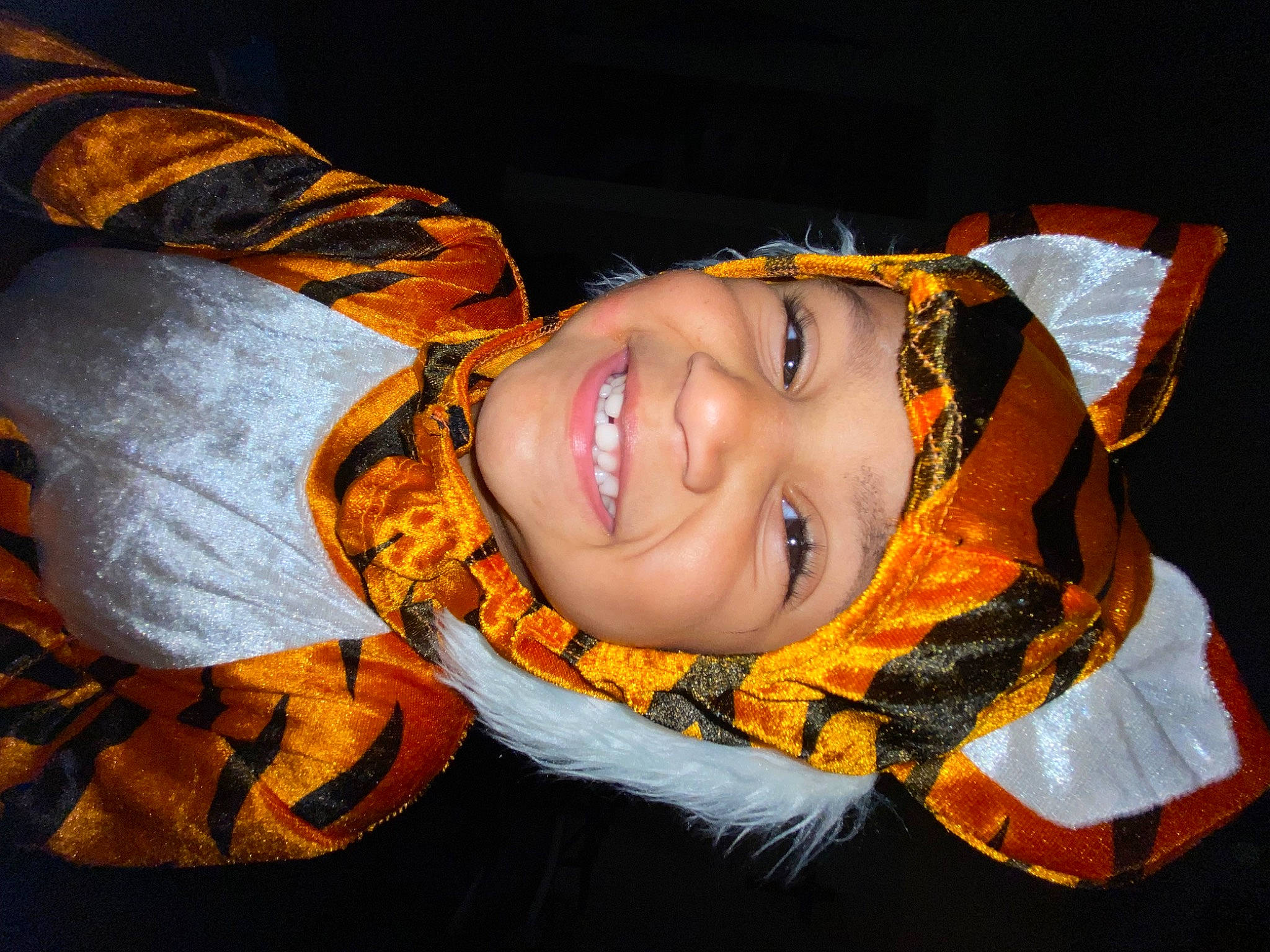 Milania joined the competition — help win amazing prizes! calabaza, child, event, eye, flash_photography, fun, happy, hat, head, headwear, joy, laugh, orange, person, portrait_photography, pumpkin, scarf, smile, toddler, tradition