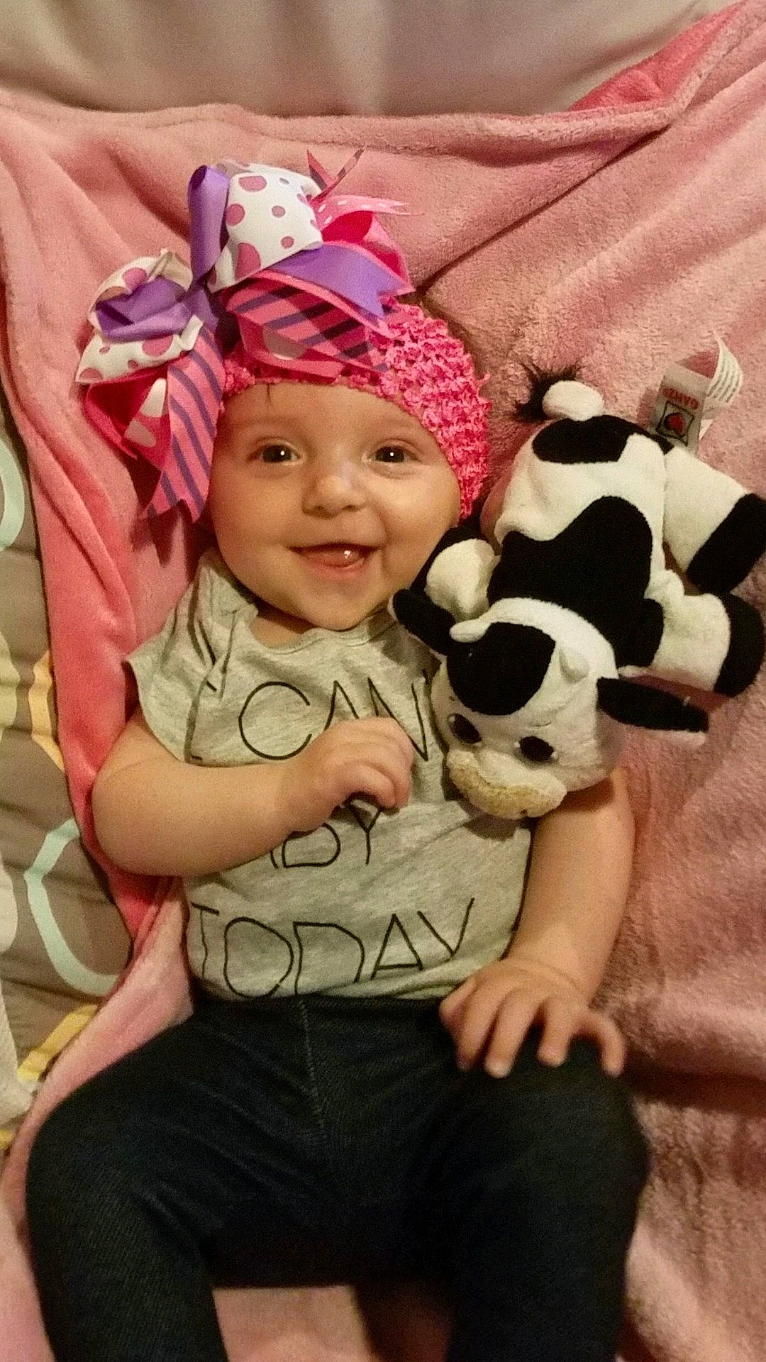 Emmylou is registered to the contest to win money with this photo: child, clothing, headwear, infant, joy, people, person, skin, toddler