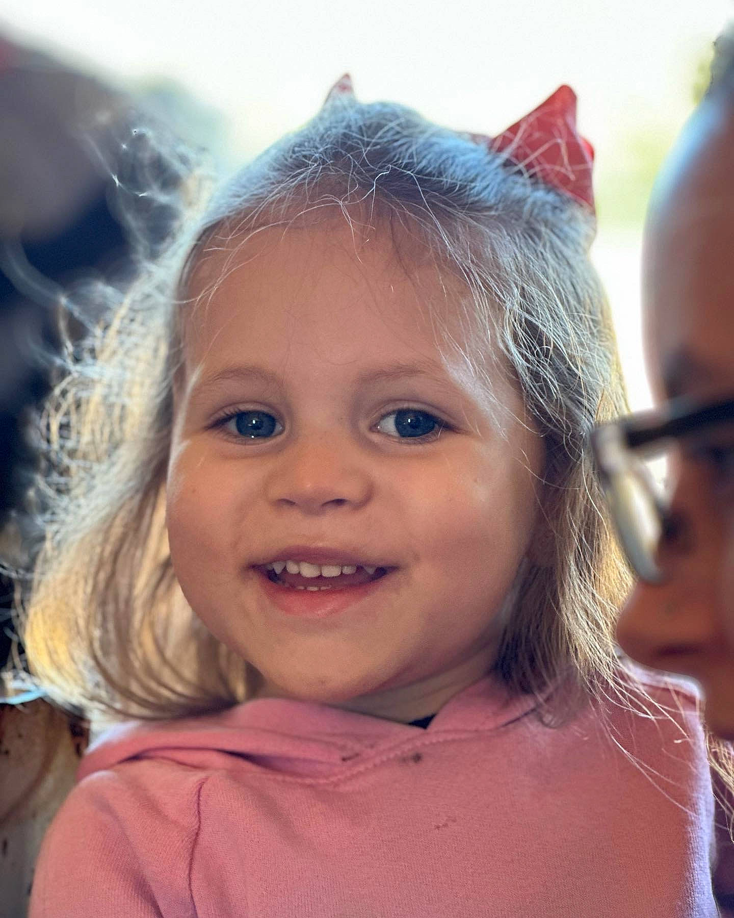 Jennifer is registered to the contest to win money with this photo: beauty, blond, cheek, child, chin, cool, event, eyebrow, fun, happy, head, iris, joy, leisure, lip, nose, person, pink, skin, smile