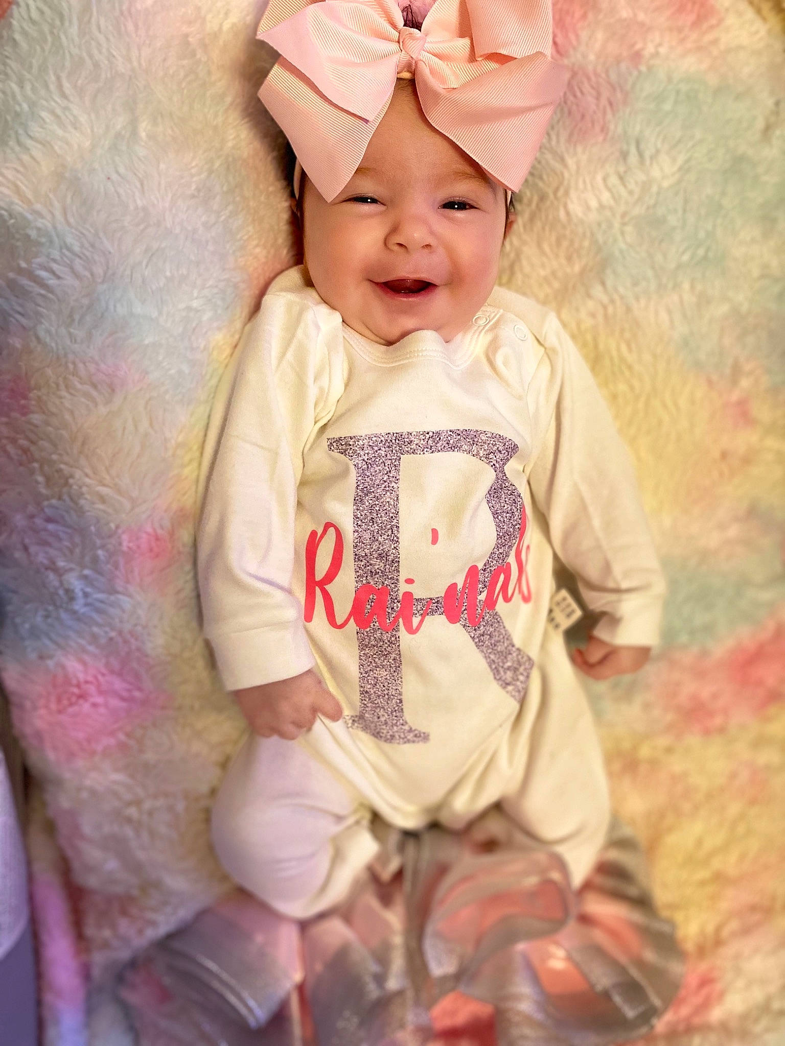Rai'Nah is registered to the contest to win money with this photo: baby, baby_toddler_clothing, cap, cheek, child, cool, costume_hat, dress, face, happy, head, headgear, headwear, magenta, peach, person, pink, skin, sleeve, smile