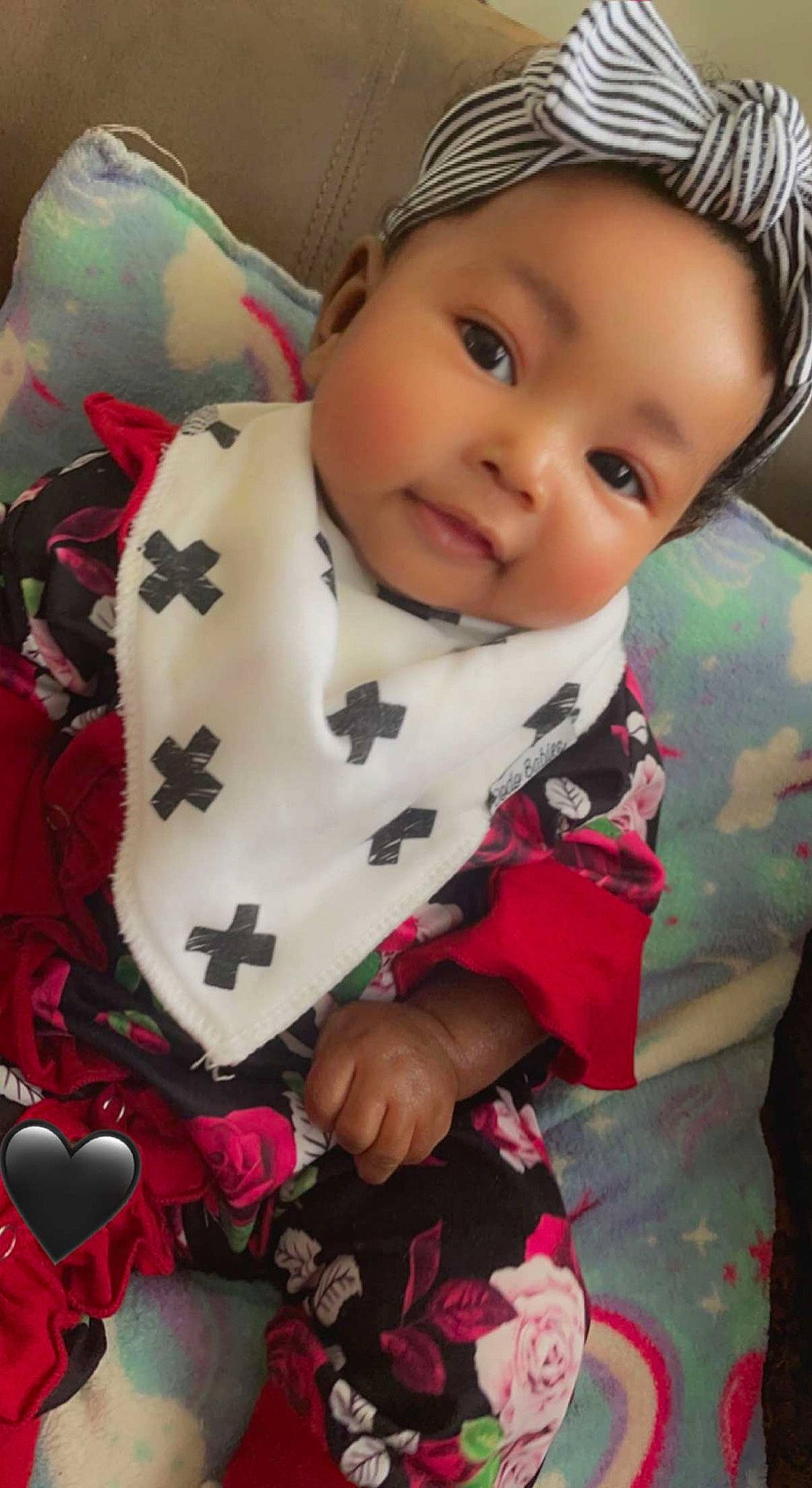 Khari joined the competition — help win amazing prizes! baby, baby_toddler_clothing, cap, cheek, child, chin, eye, face, happy, head, iris, linens, lip, pattern, person, pink, skin, sleeve, smile, textile