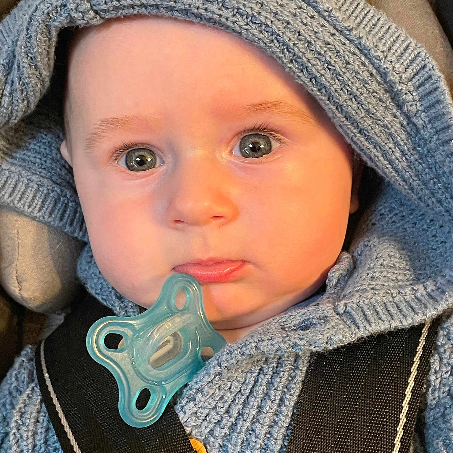 Jericho joined the competition — help win amazing prizes! accessories, baby, bonnet, cap, clothing, coat, cosmetics, face, hat, head, hood, hoodie, jacket, knitwear, lipstick, person, photography, portrait, sweater, sweatshirt