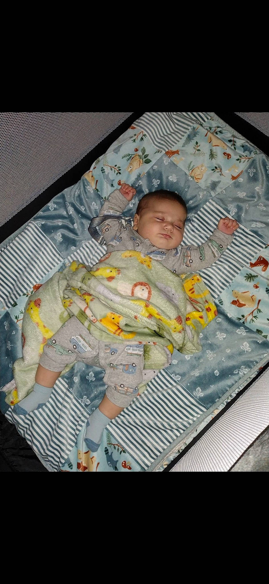 Weston is registered to the contest to win money with this photo: baby, baby_products, baby_safety, baby_sleeping, baby_toddler_clothing, bedding, bedtime, child, comfort, infant_bed, linens, nap, pattern, person, room, sleep, sleeve, textile, toddler