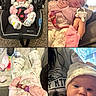 Everleigh is registered to the contest to win money with this photo: baby, blanket, car_seat, child, couch, cute, family, hat, holding, indoor, infant, newborn, pacifier, person, pink_clothing, portrait, resting, sleeping, soft_lighting, toddler