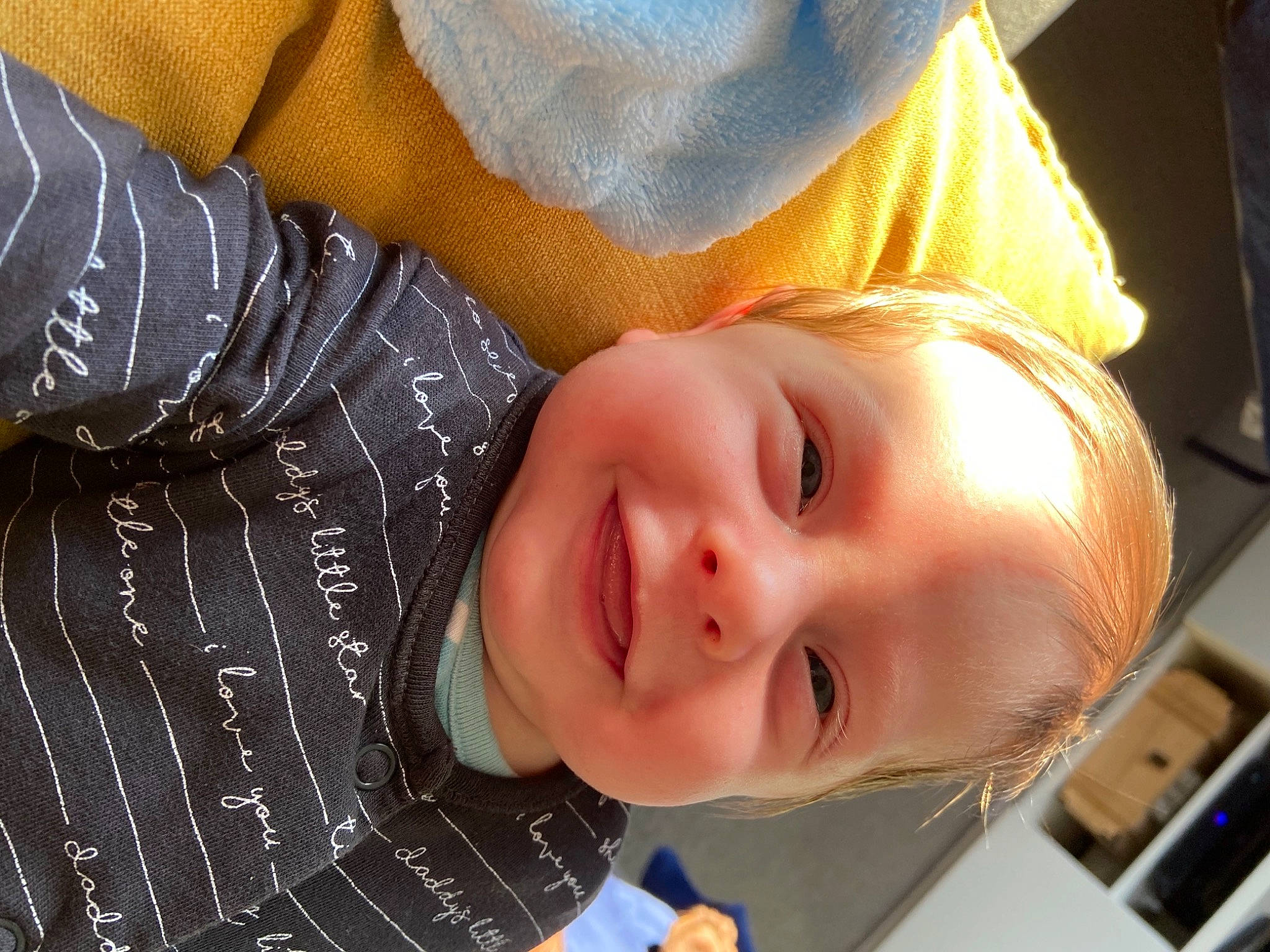 Rowan joined the competition — help win amazing prizes! baby_laughing, cheek, child, eye, eyelash, face, gesture, happy, head, iris, joy, lip, mouth, neck, nose, pattern, person, skin, smile, toddler